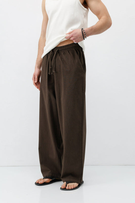 Super Baggy-Fit Linen Pants