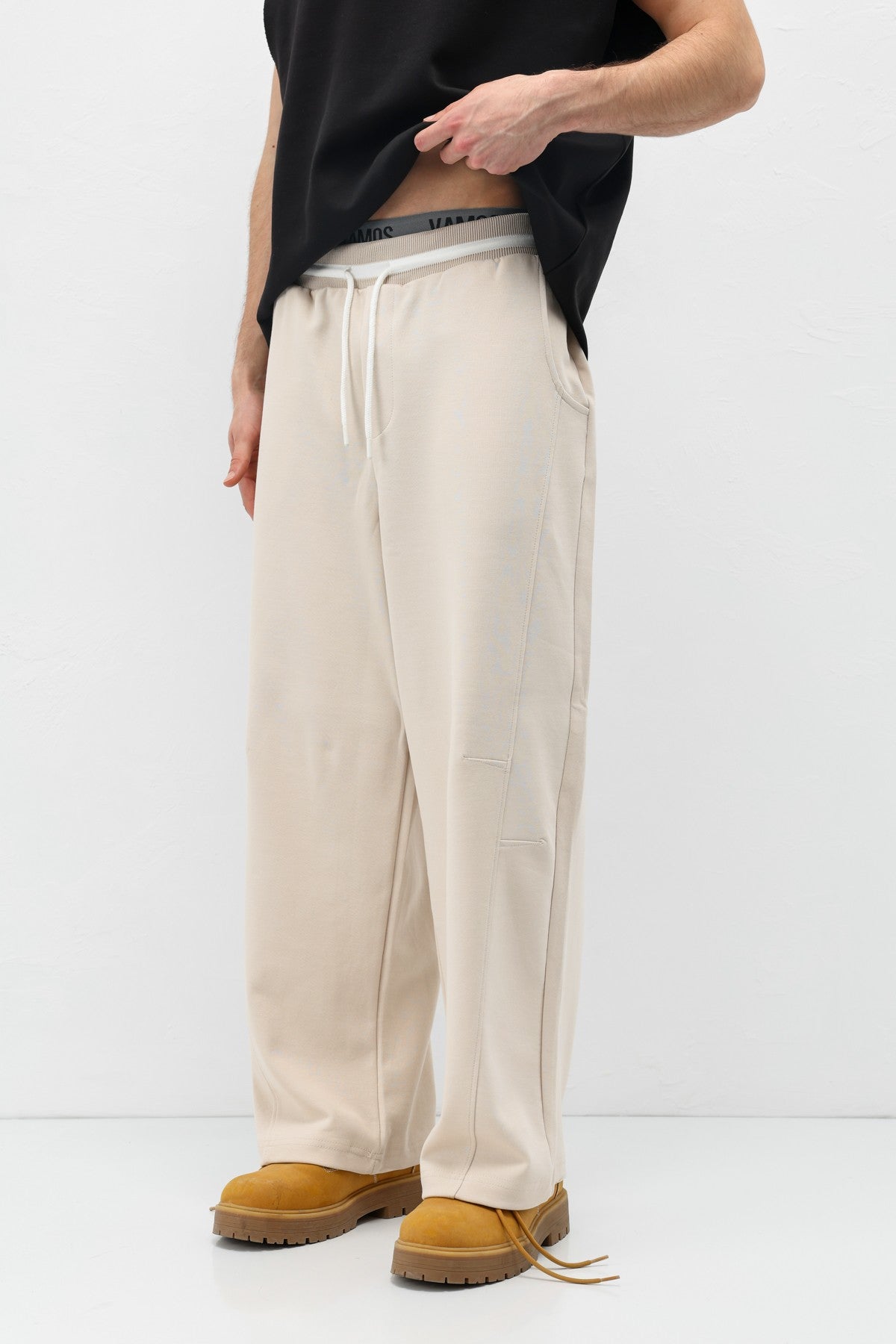 Drawstring Baggy-Fit Sweatpants