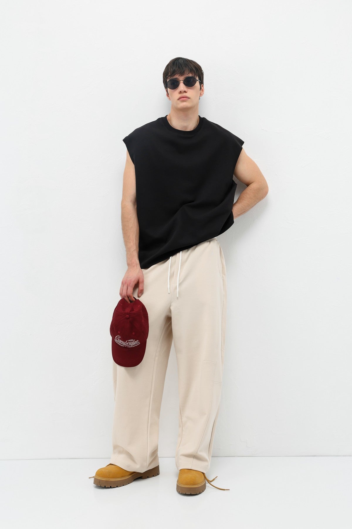 Drawstring Baggy-Fit Sweatpants