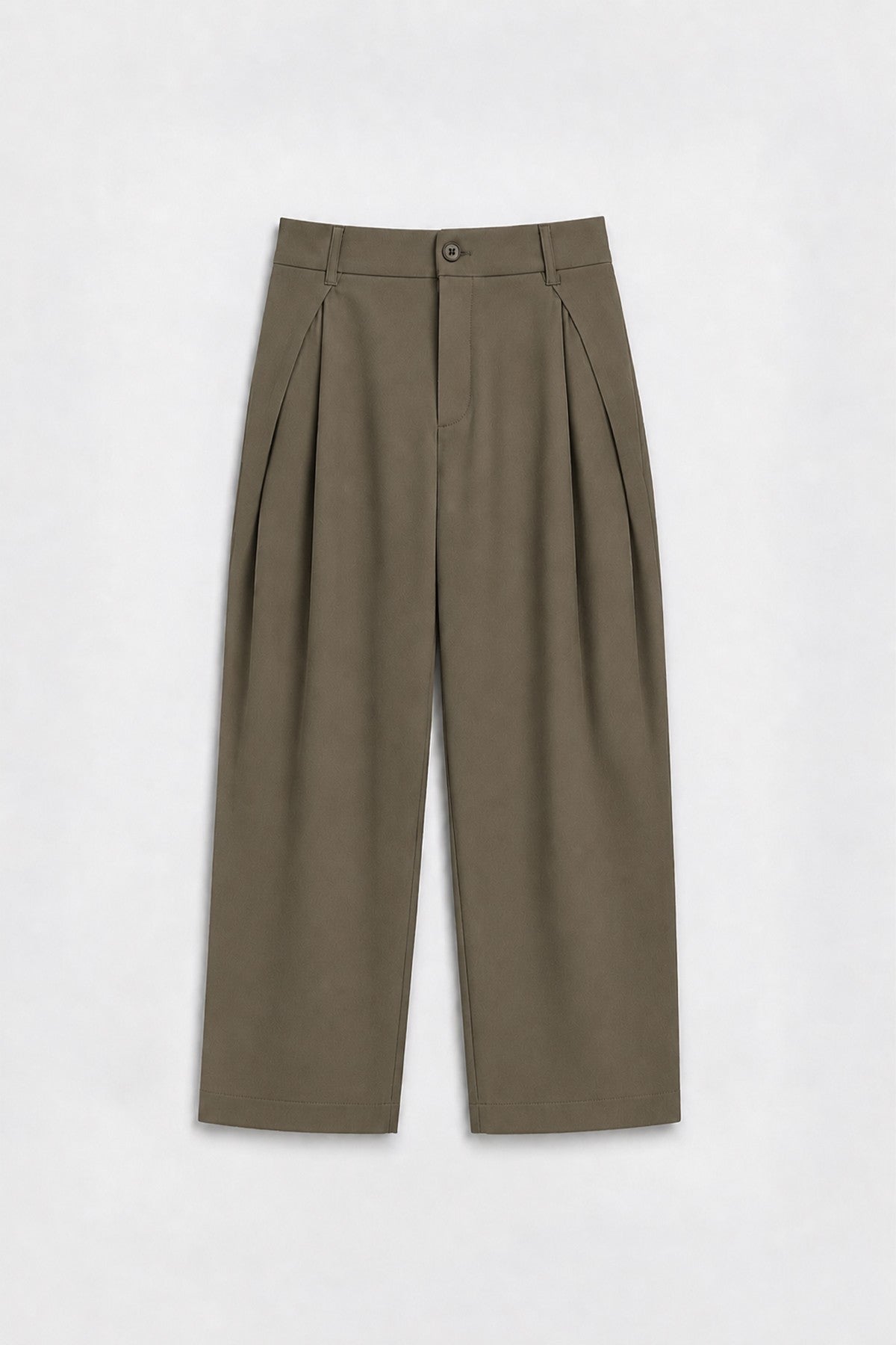 Barrel-Fit Cotton Pants