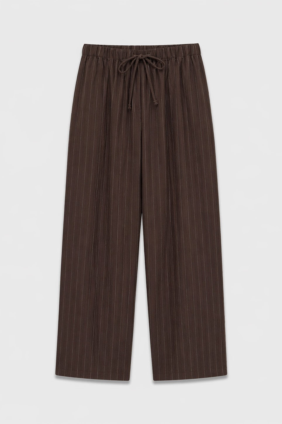 Striped Lyocell-Blend Relaxed-Fit Pants