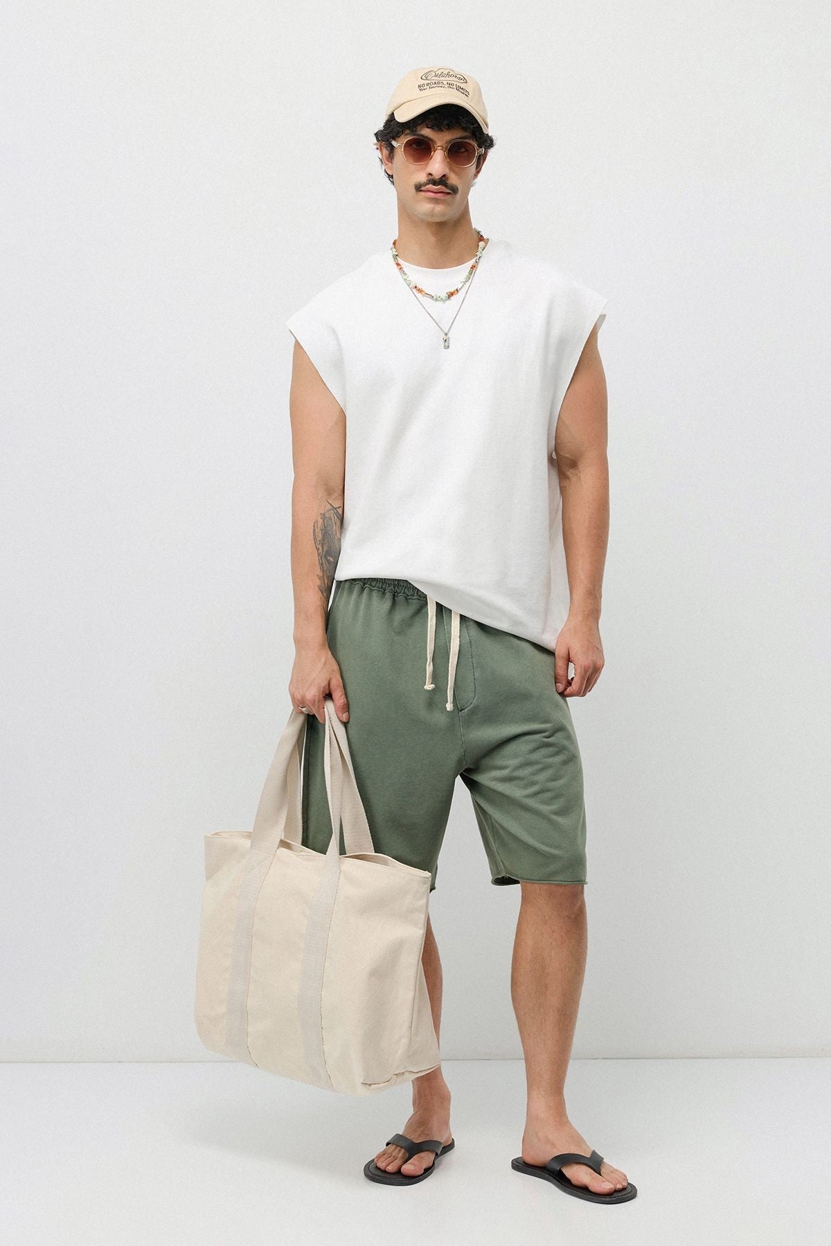 Oversized Washed Shorts