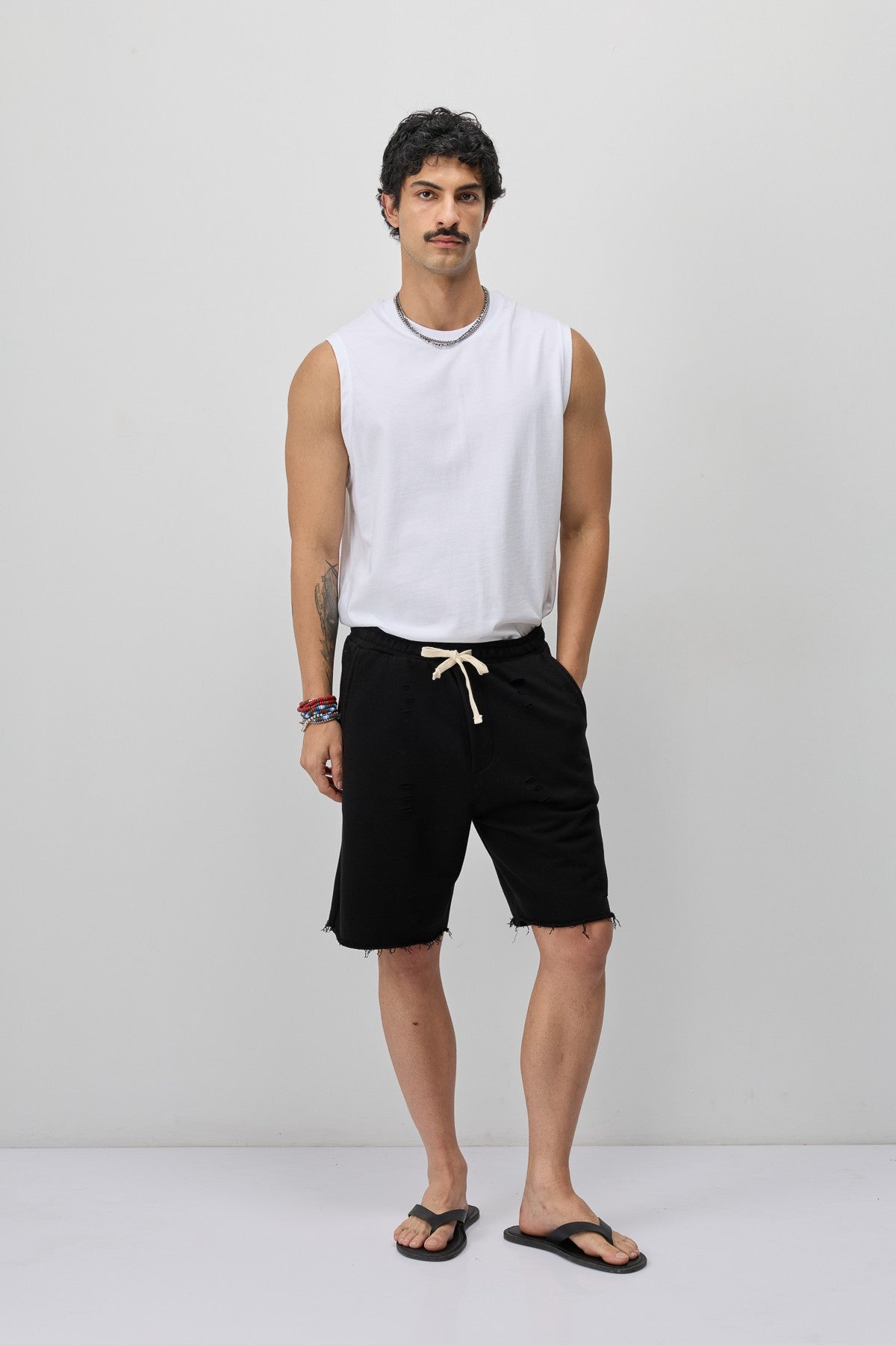 Loose-Fit Shorts with Drawstring