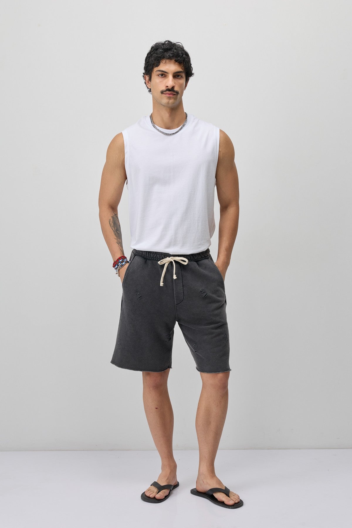 Loose-Fit Shorts with Drawstring