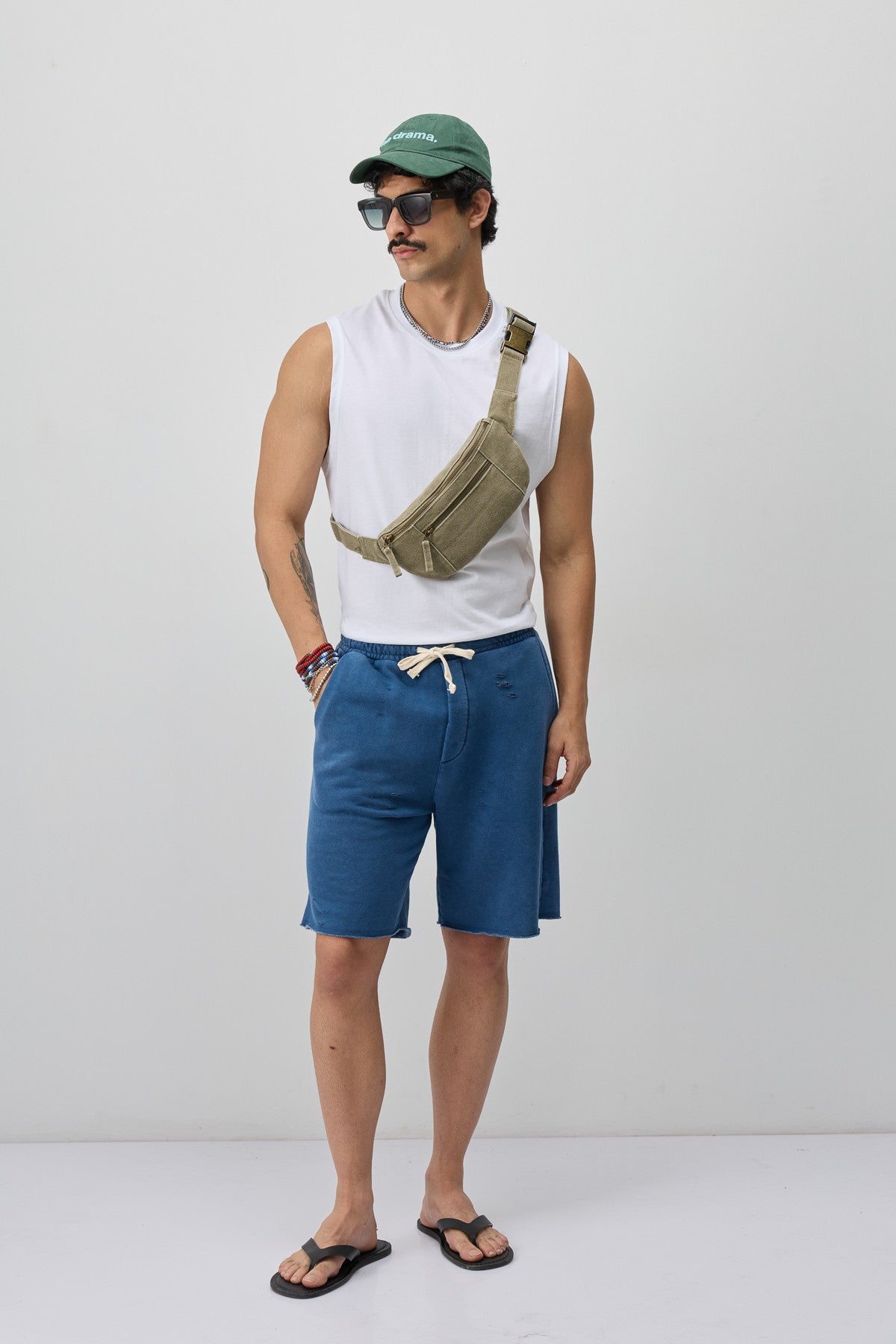 Loose-Fit Shorts with Drawstring