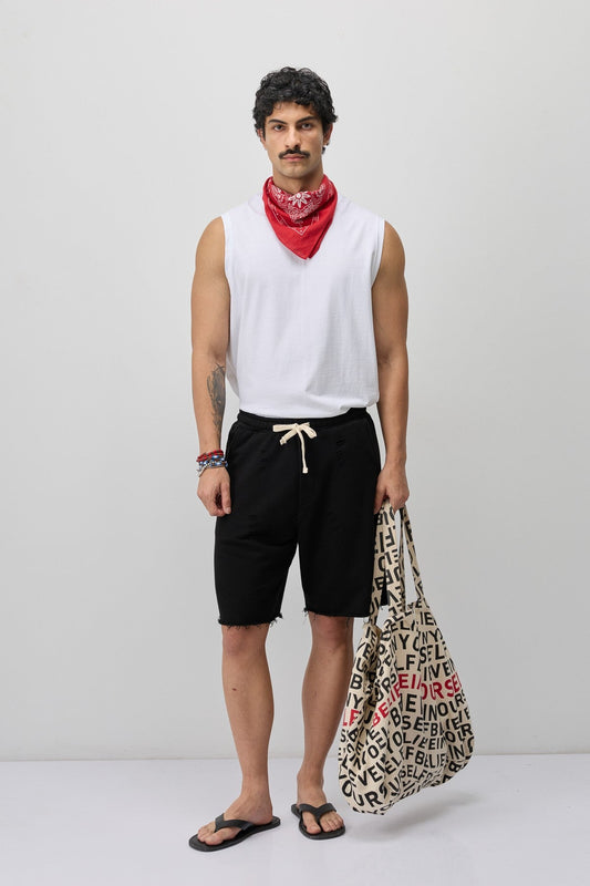 Loose-Fit Shorts with Drawstring