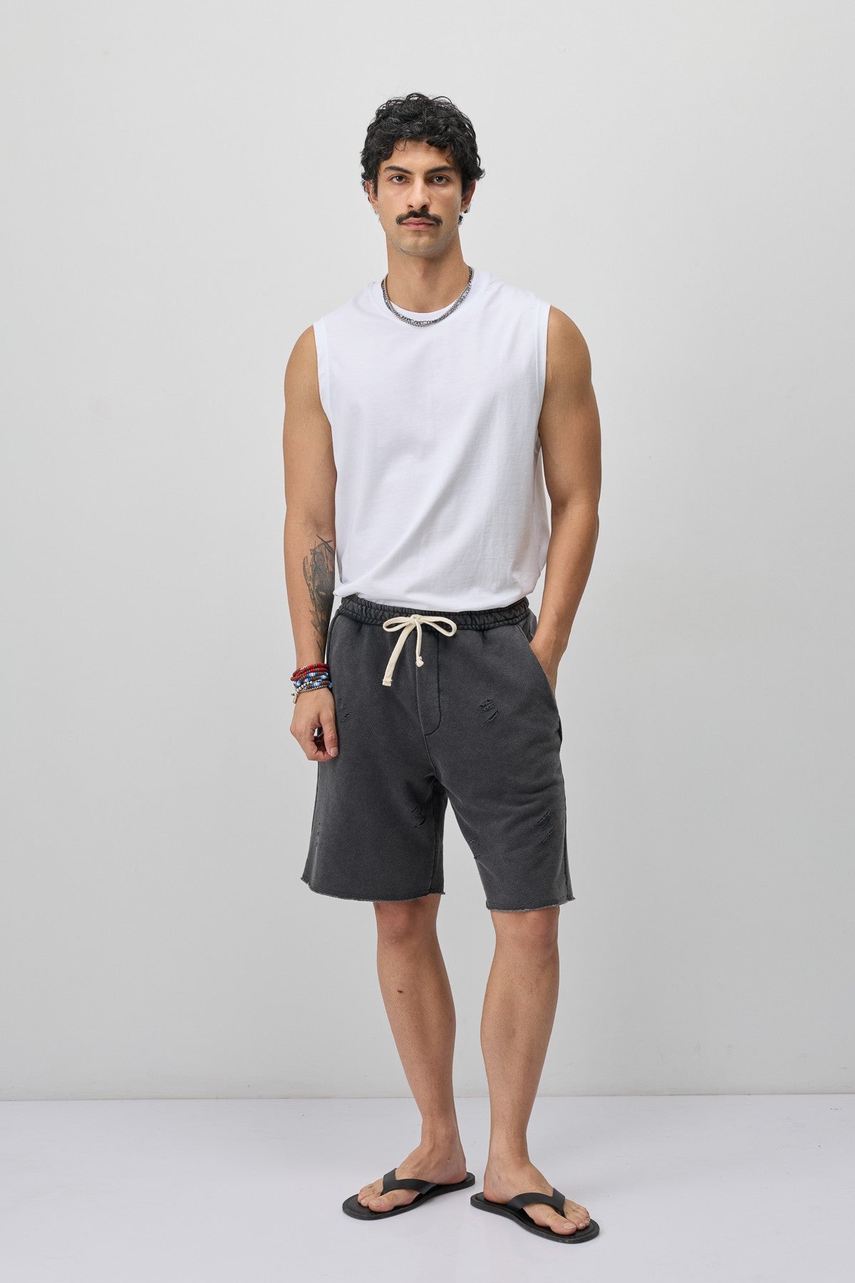 Loose-Fit Shorts with Drawstring