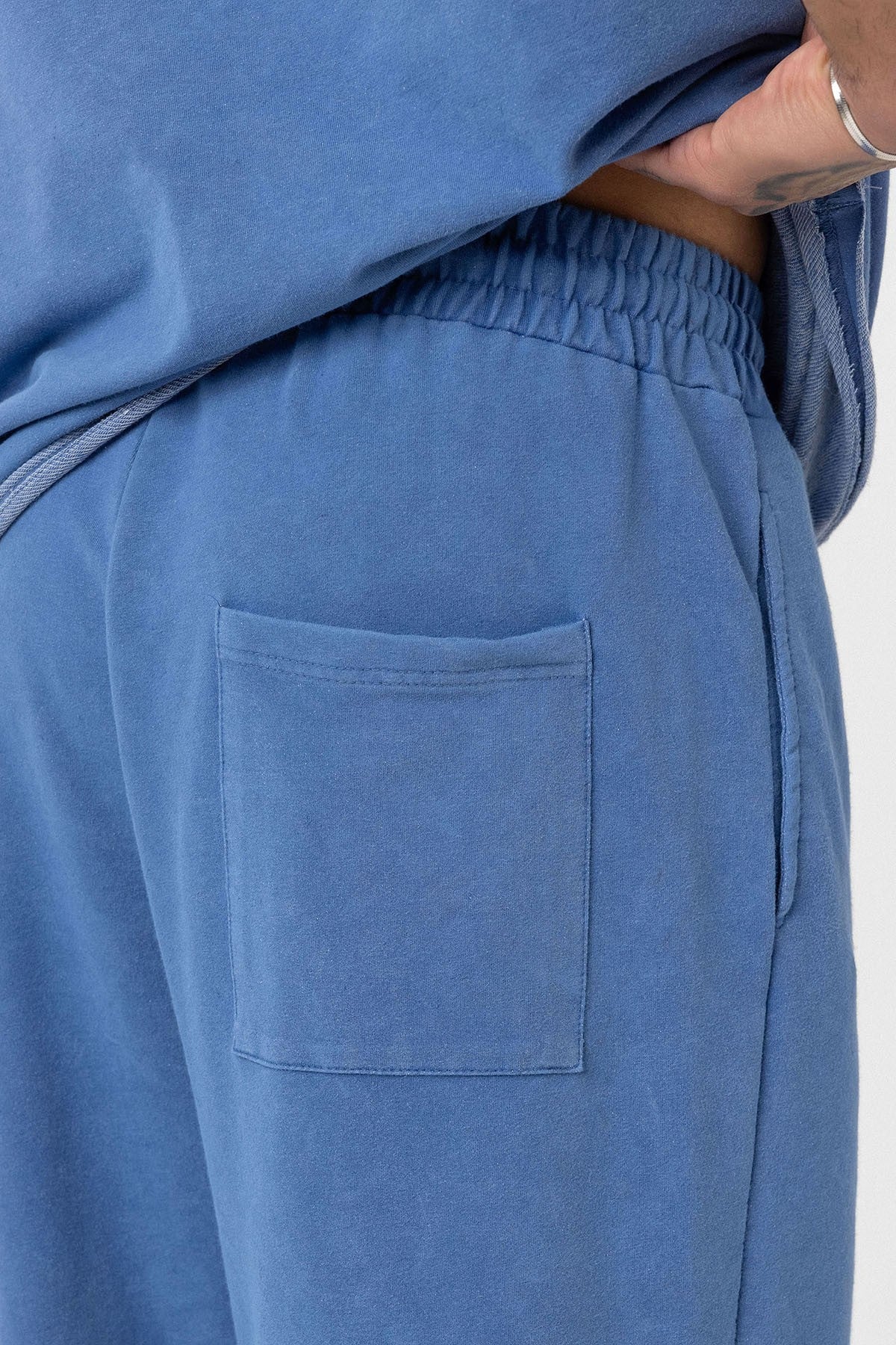Oversized Washable Sweatsuit Set - Indigo
