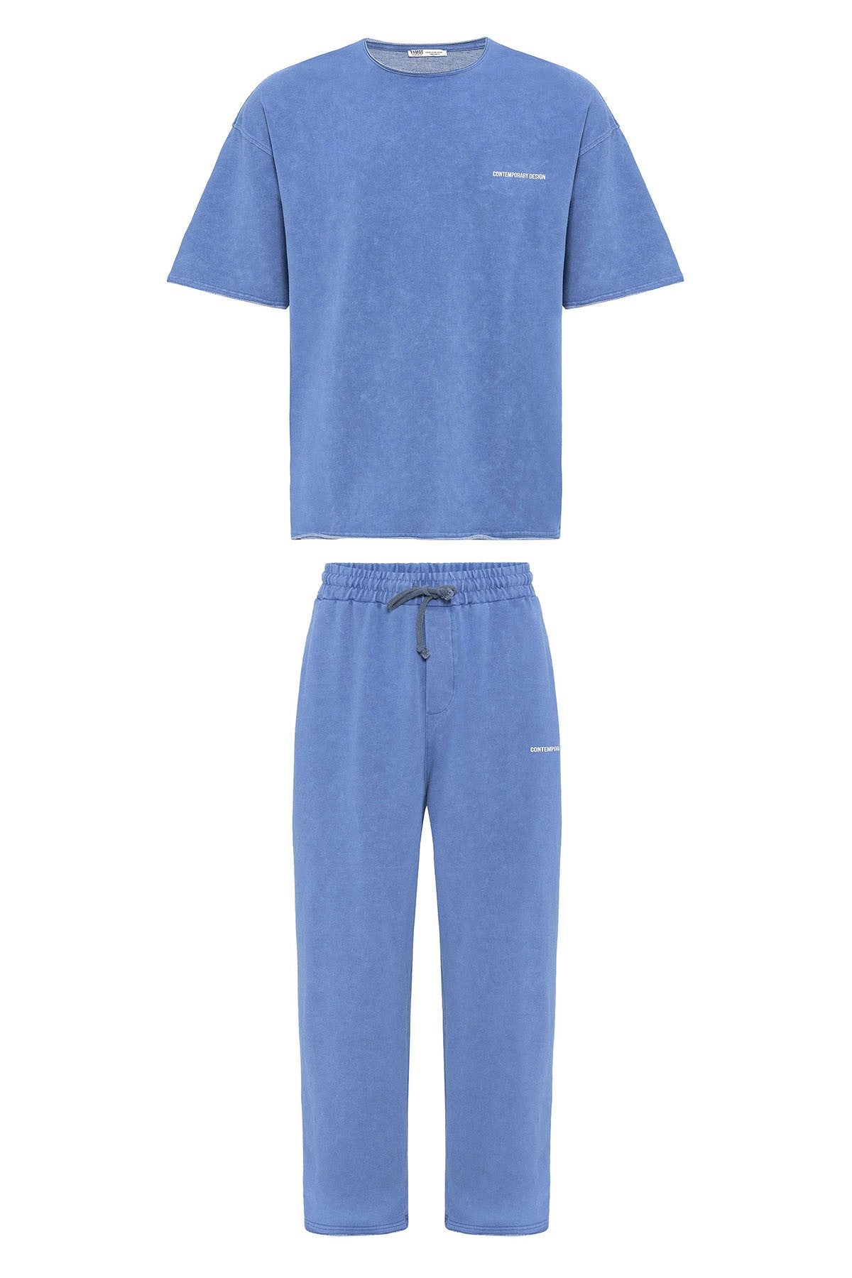Oversized Washable Sweatsuit Set - Indigo