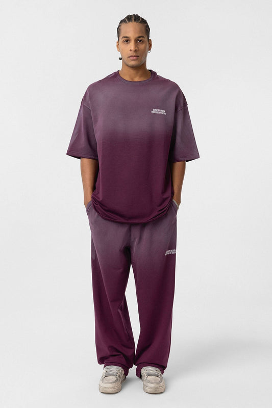 Oversized Printed Sweatsuit Set (Machine Washable)