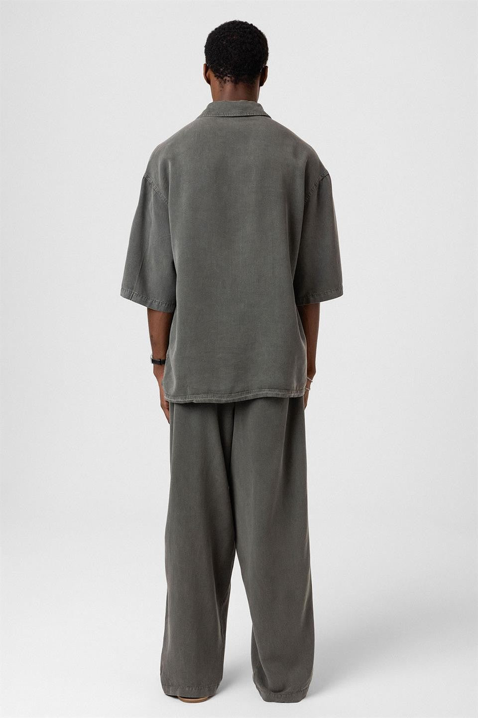 Machine-Washable Lyocell Fabric Top and Bottom Set