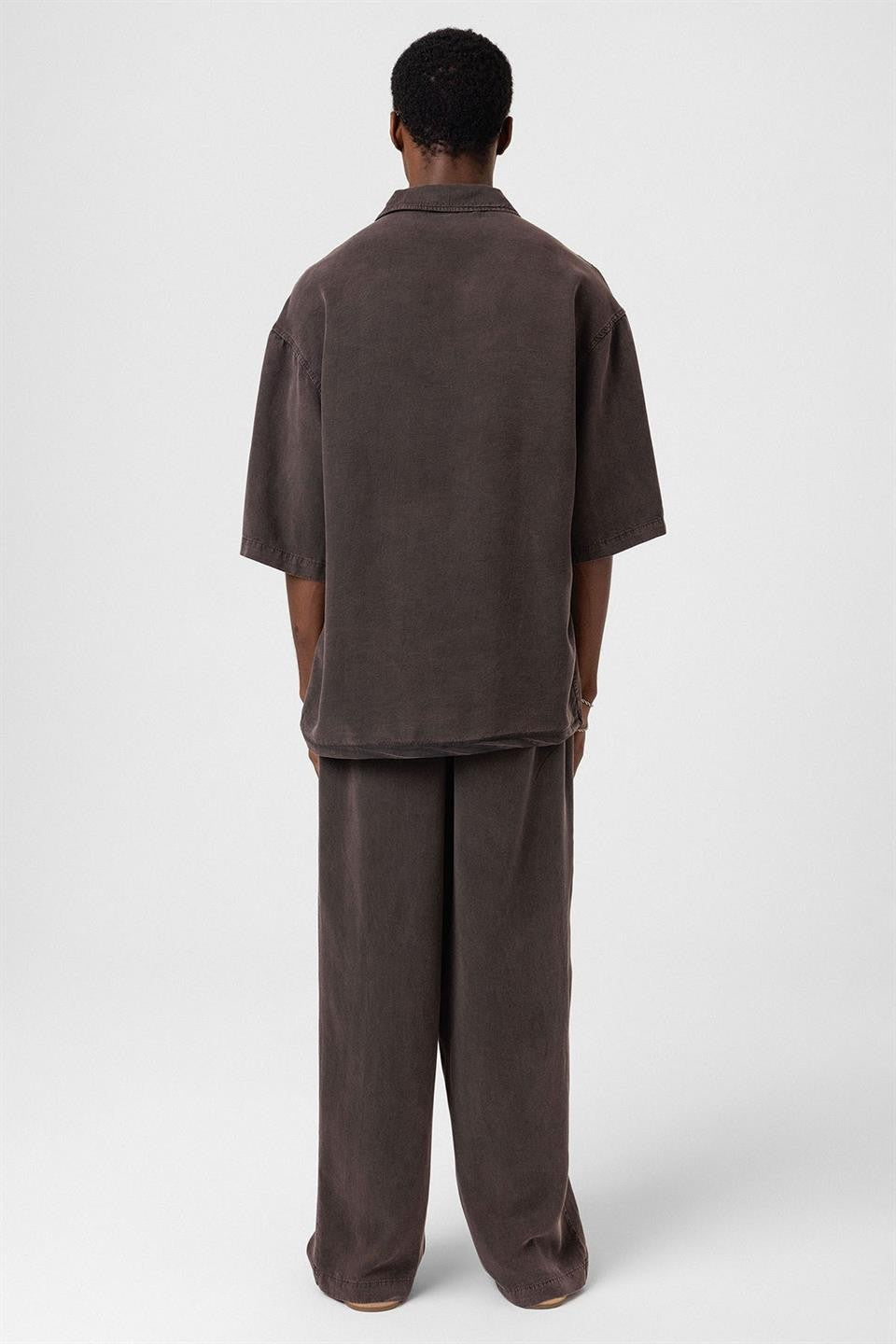 Machine-Washable Lyocell Fabric Top and Bottom Set