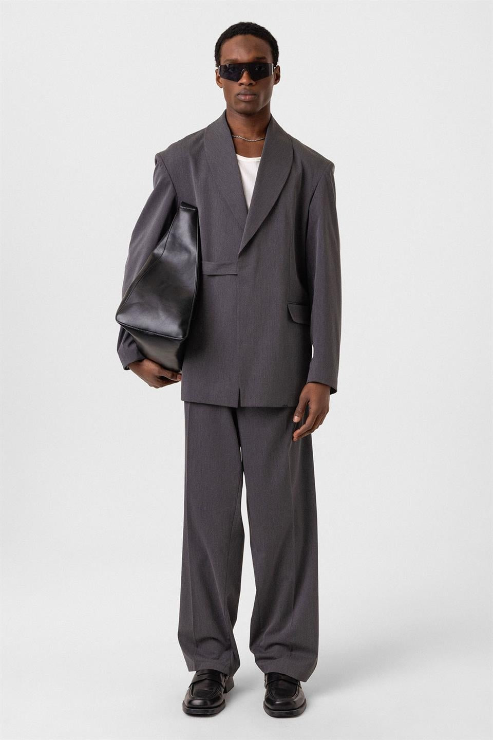 Oversized Belted Suit