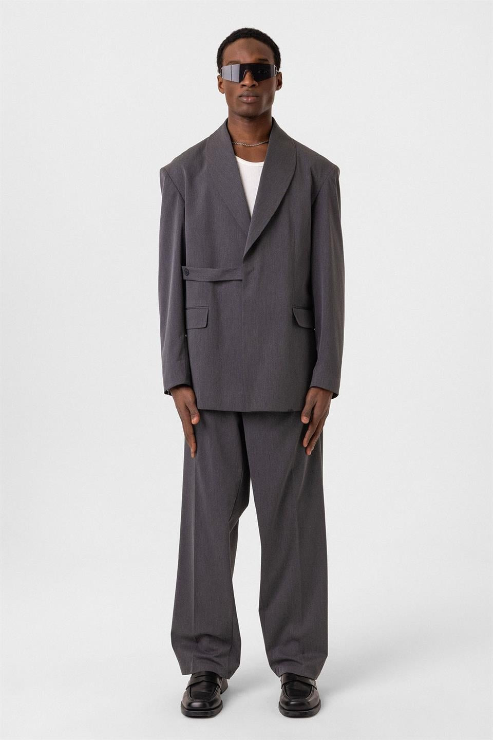 Oversized Belted Suit