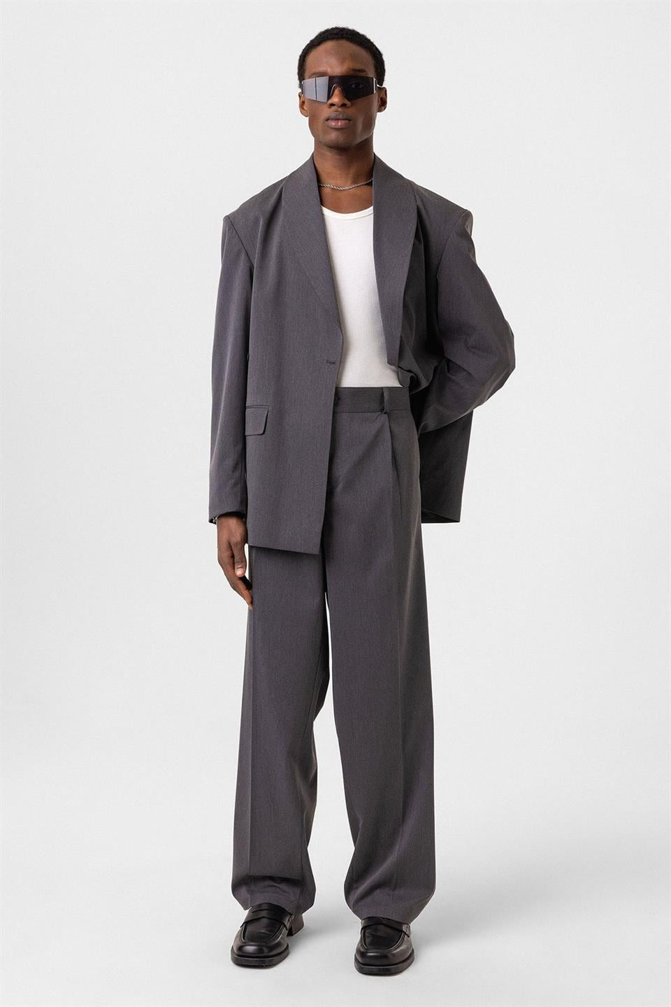 Oversized Belted Suit