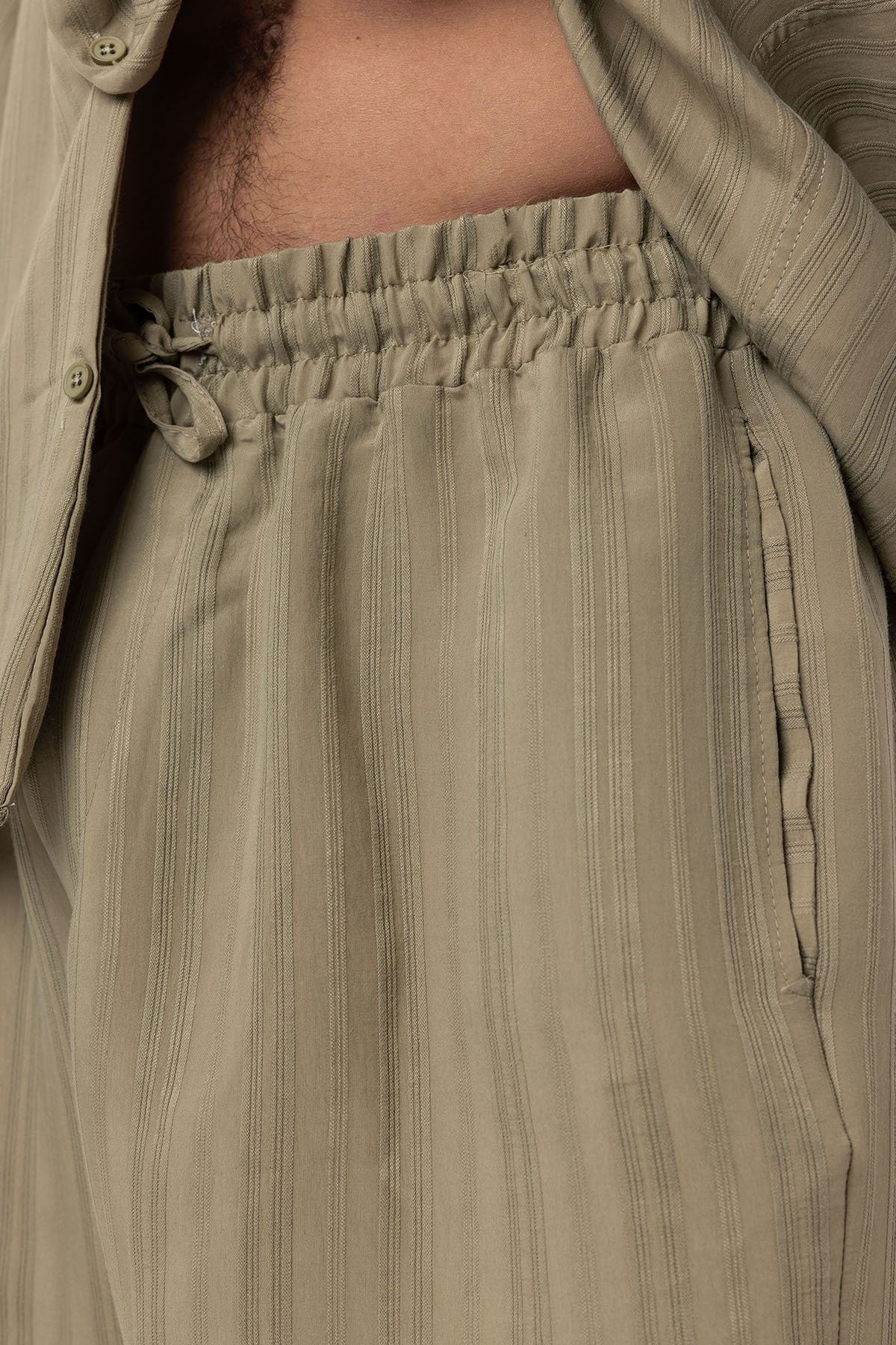 Oversized Modal Fabric Shorts and Shirt Set