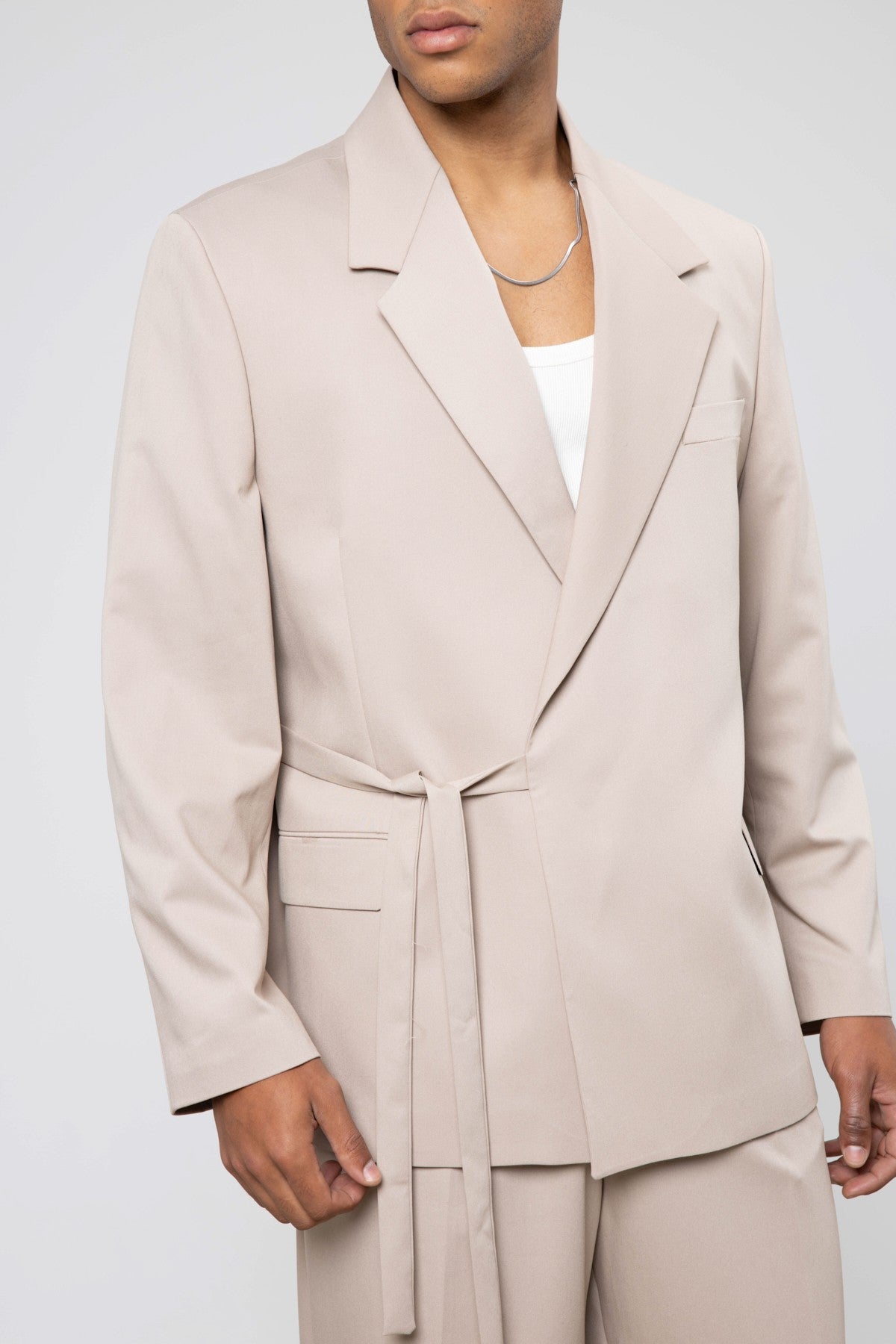 Oversized Belted Suit