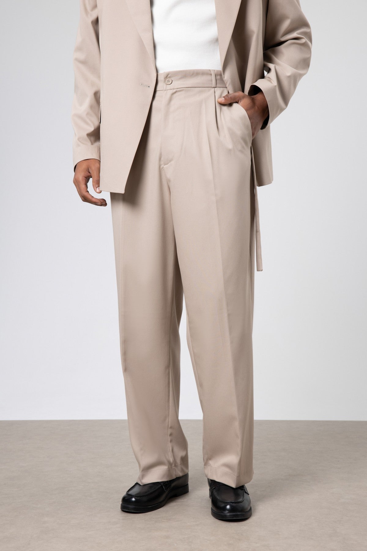 Oversized Belted Suit