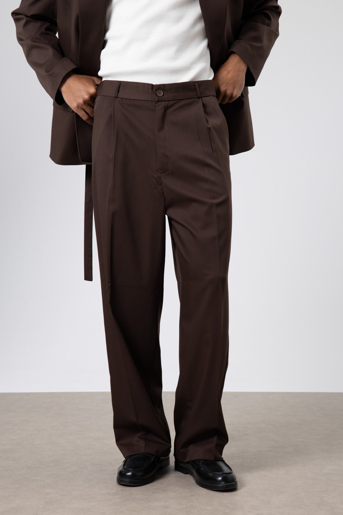 Oversized Belted Suit