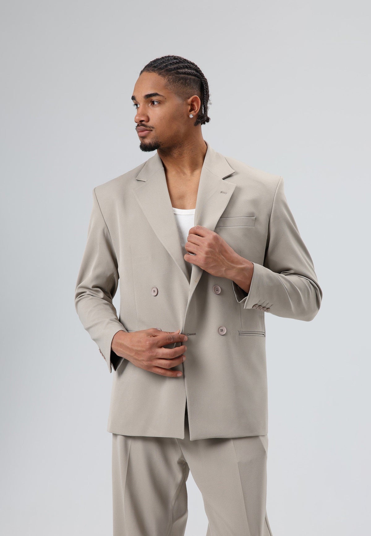 Oversized Double-Breasted Suit