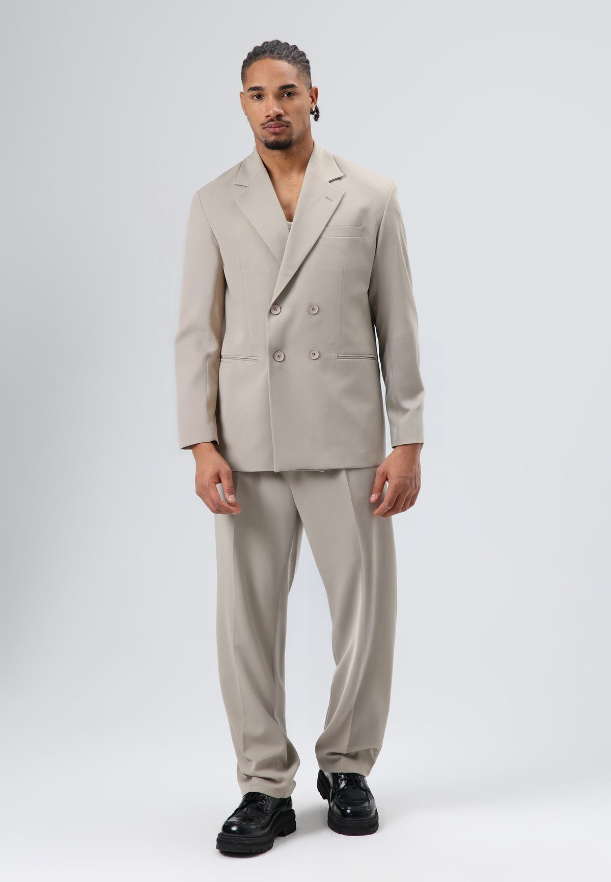 Oversized Double-Breasted Suit