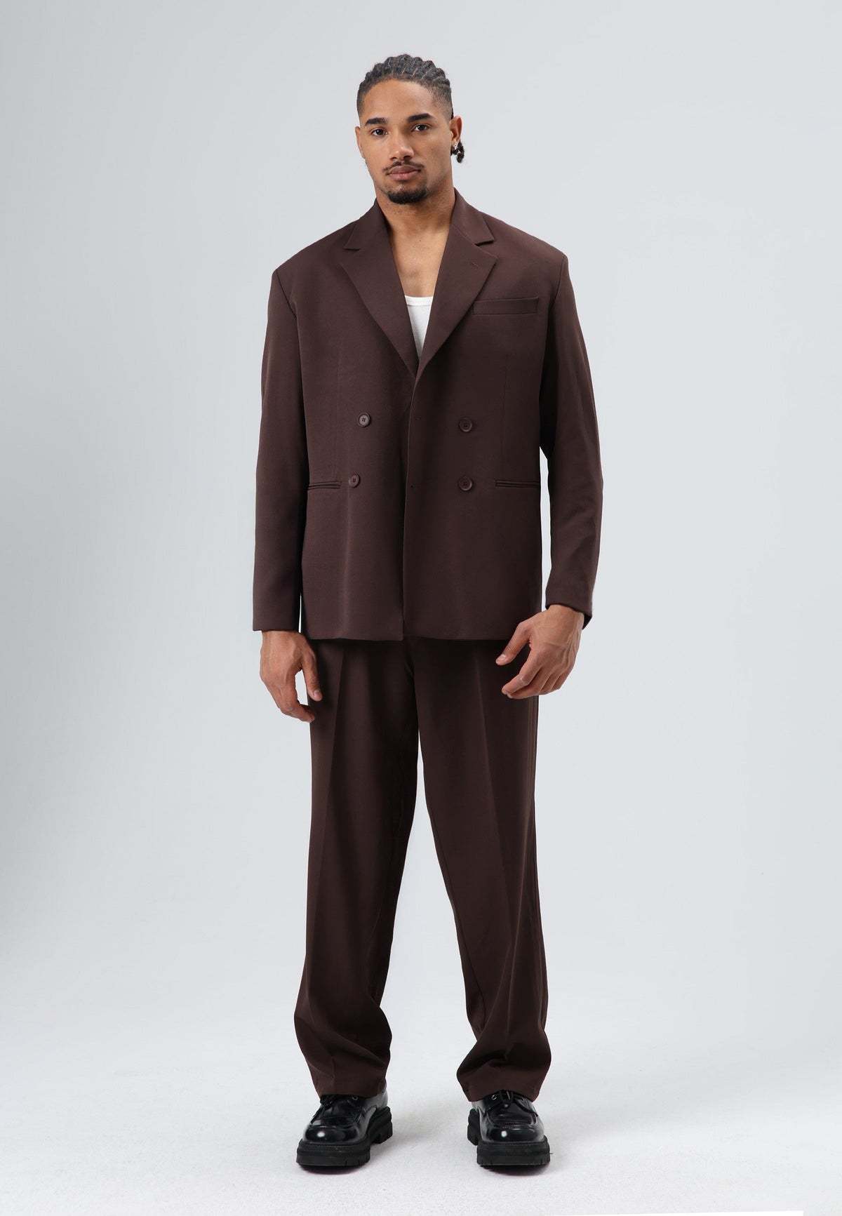 Oversized Double-Breasted Suit