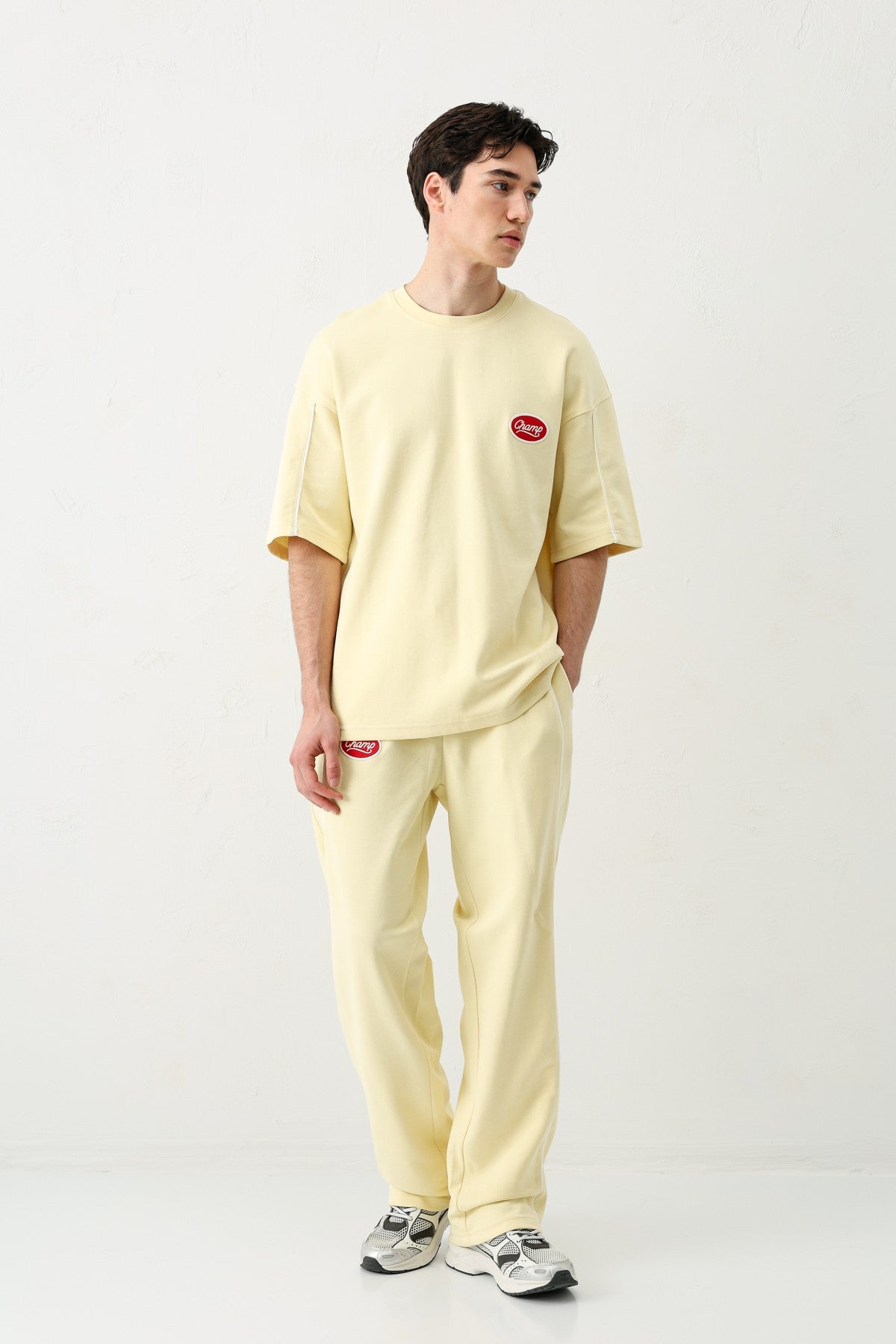 Oversized Champ-Printed Sweatsuit Set