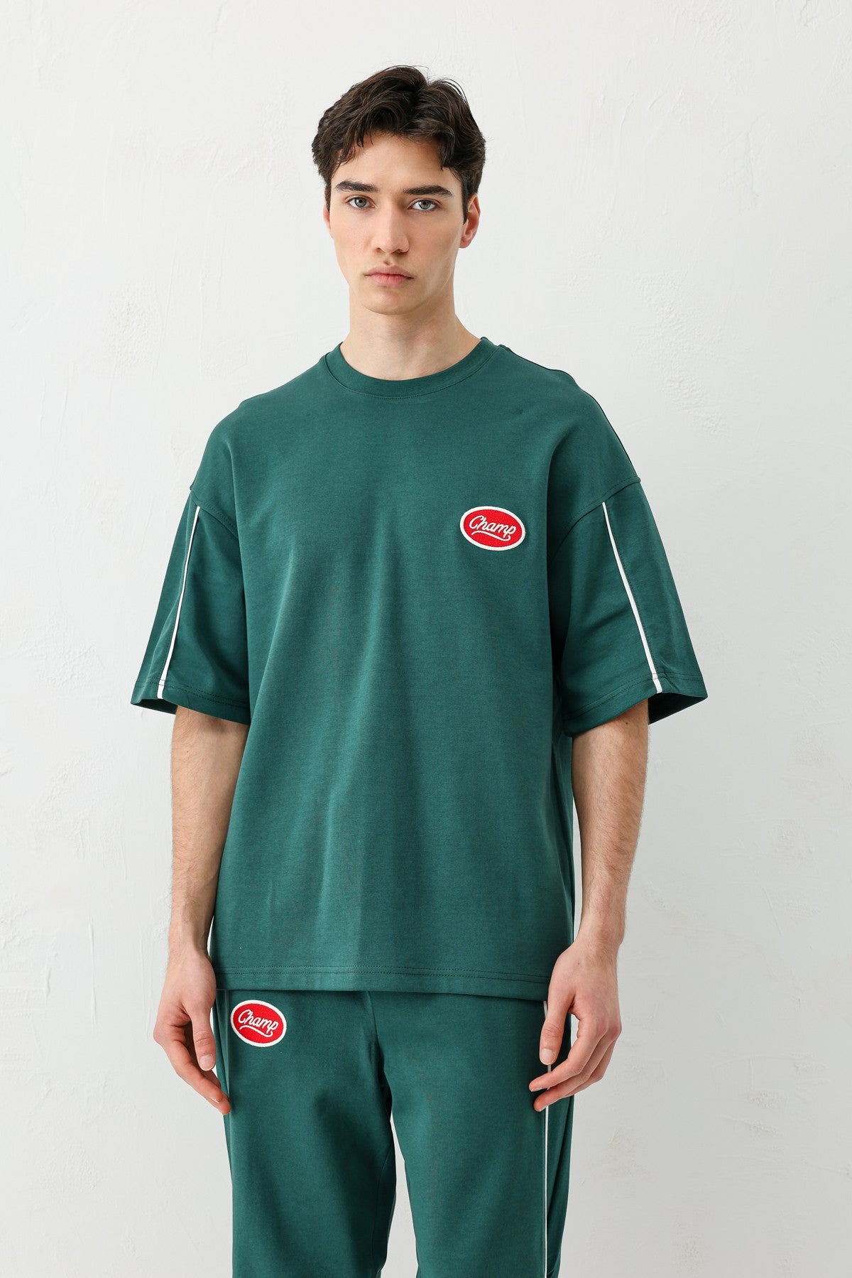 Oversized Champ-Printed Sweatsuit Set