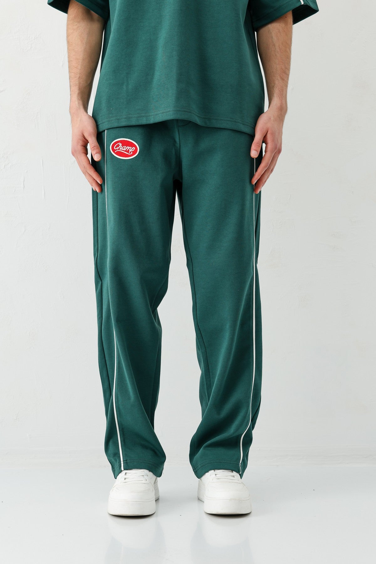Oversized Champ-Printed Sweatsuit Set