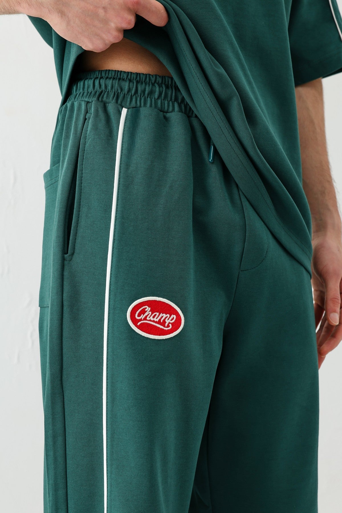 Oversized Champ-Printed Sweatsuit Set