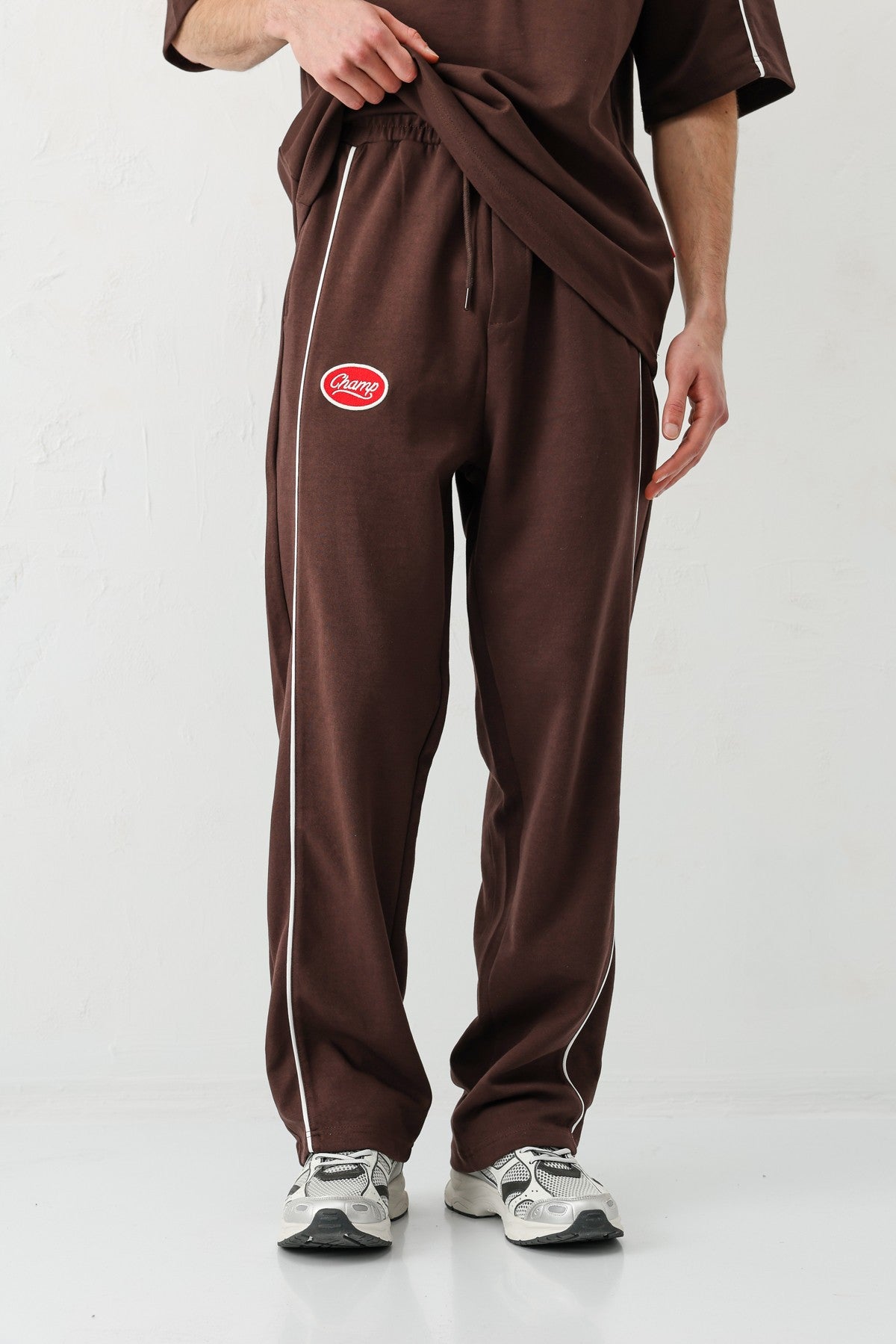 Oversized Champ-Printed Sweatsuit Set