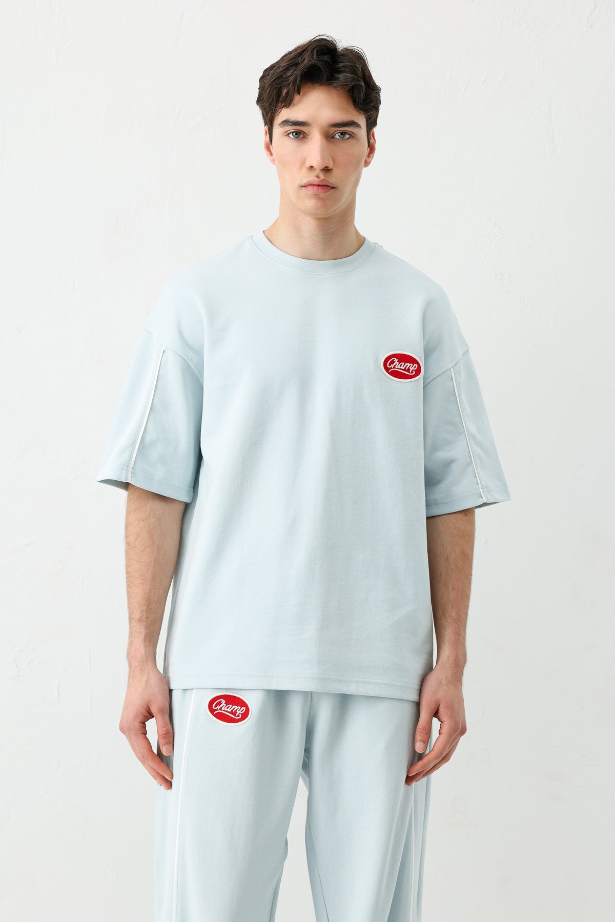 Oversized Champ-Printed Sweatsuit Set