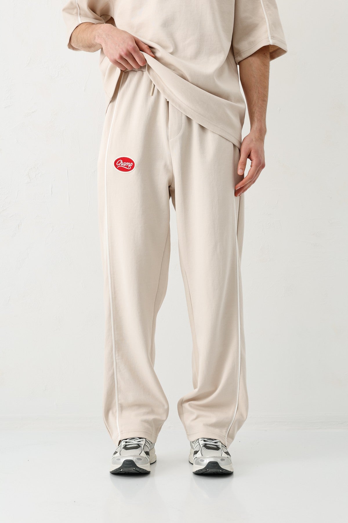 Oversized Champ-Printed Sweatsuit Set