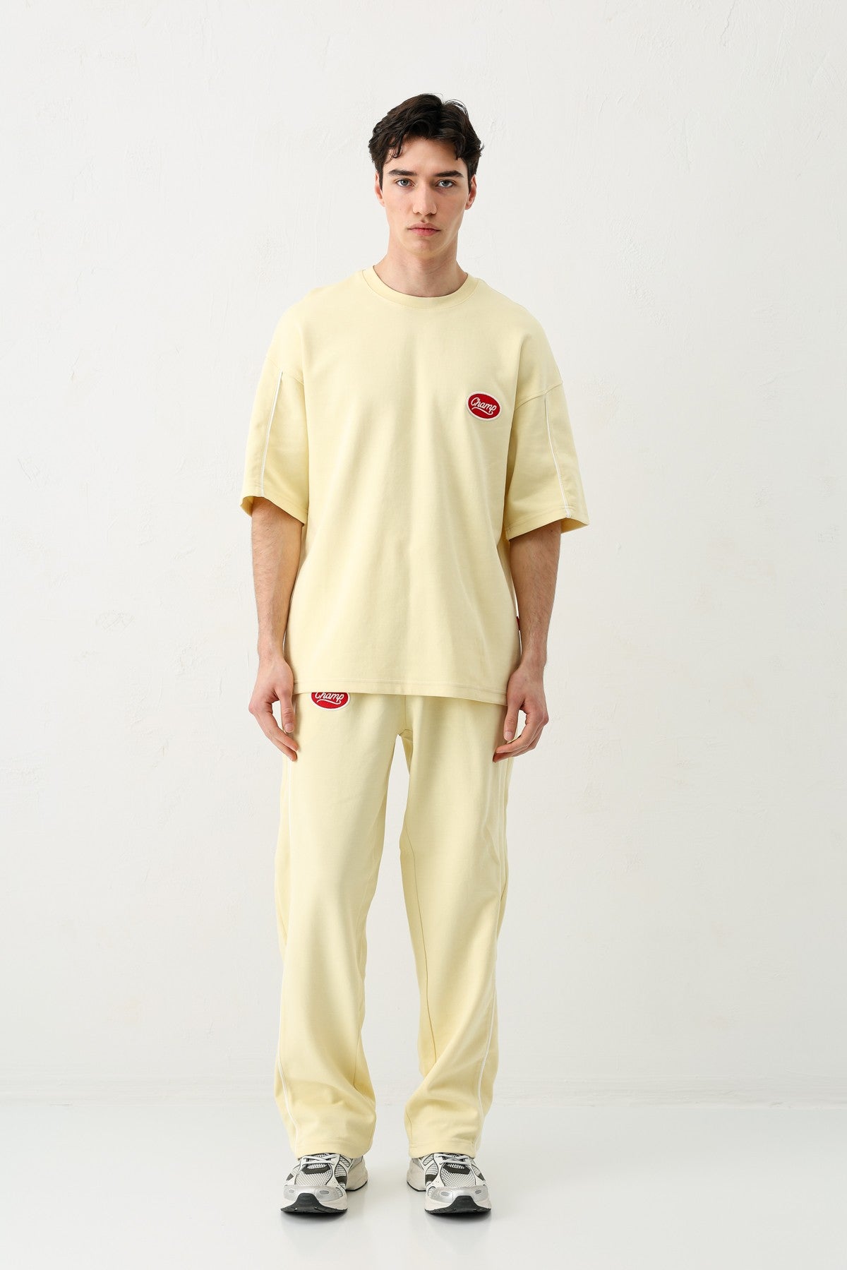 Oversized Champ-Printed Sweatsuit Set
