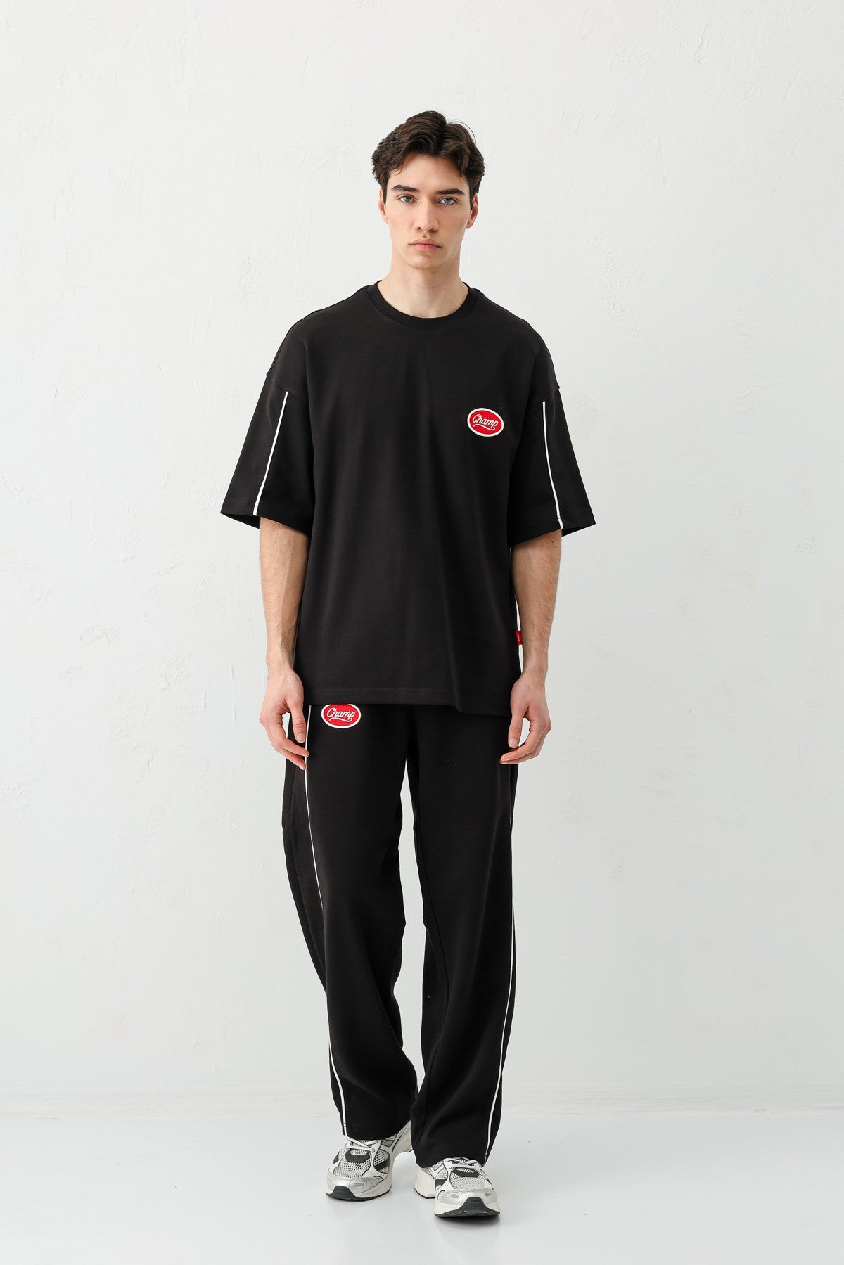 Oversized Champ-Printed Sweatsuit Set