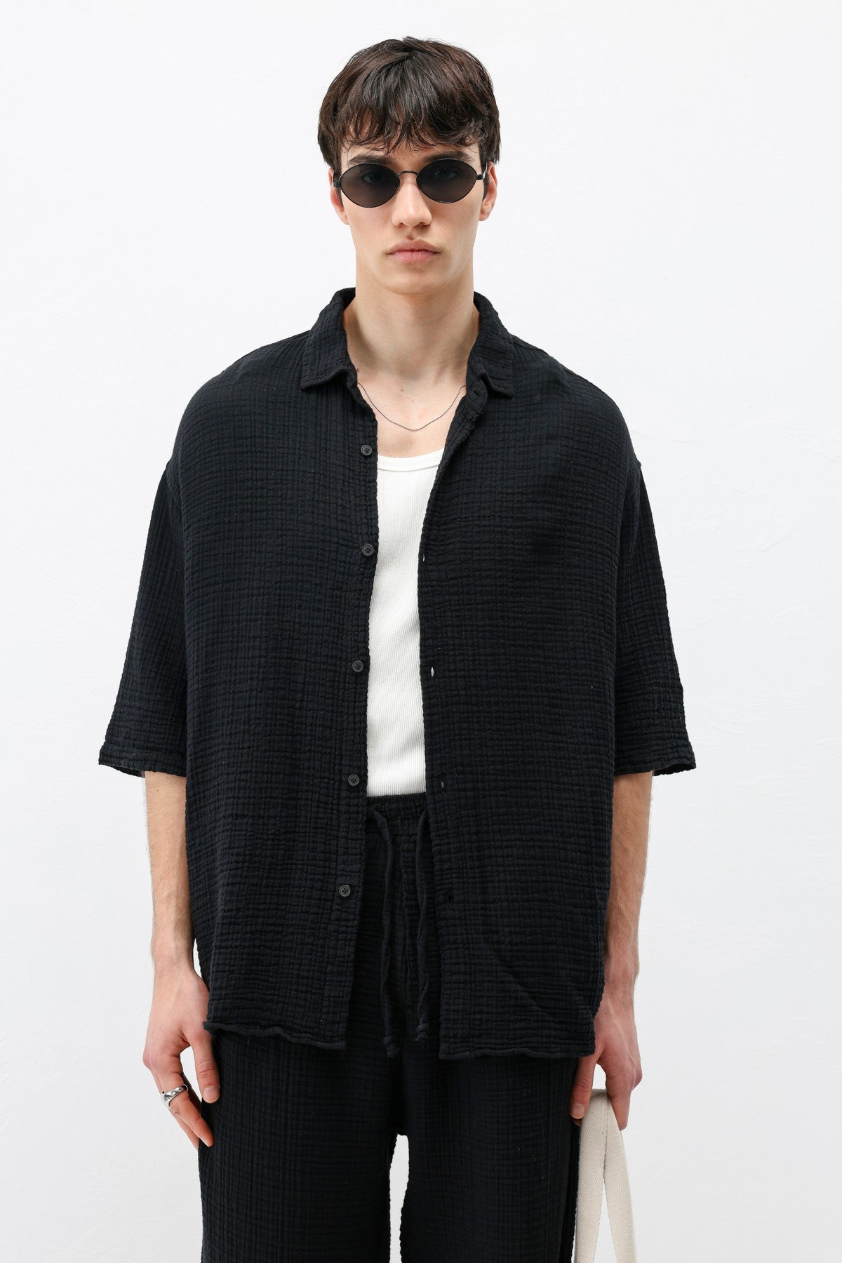 Muslin Fabric, Relaxed Fit Linen Set