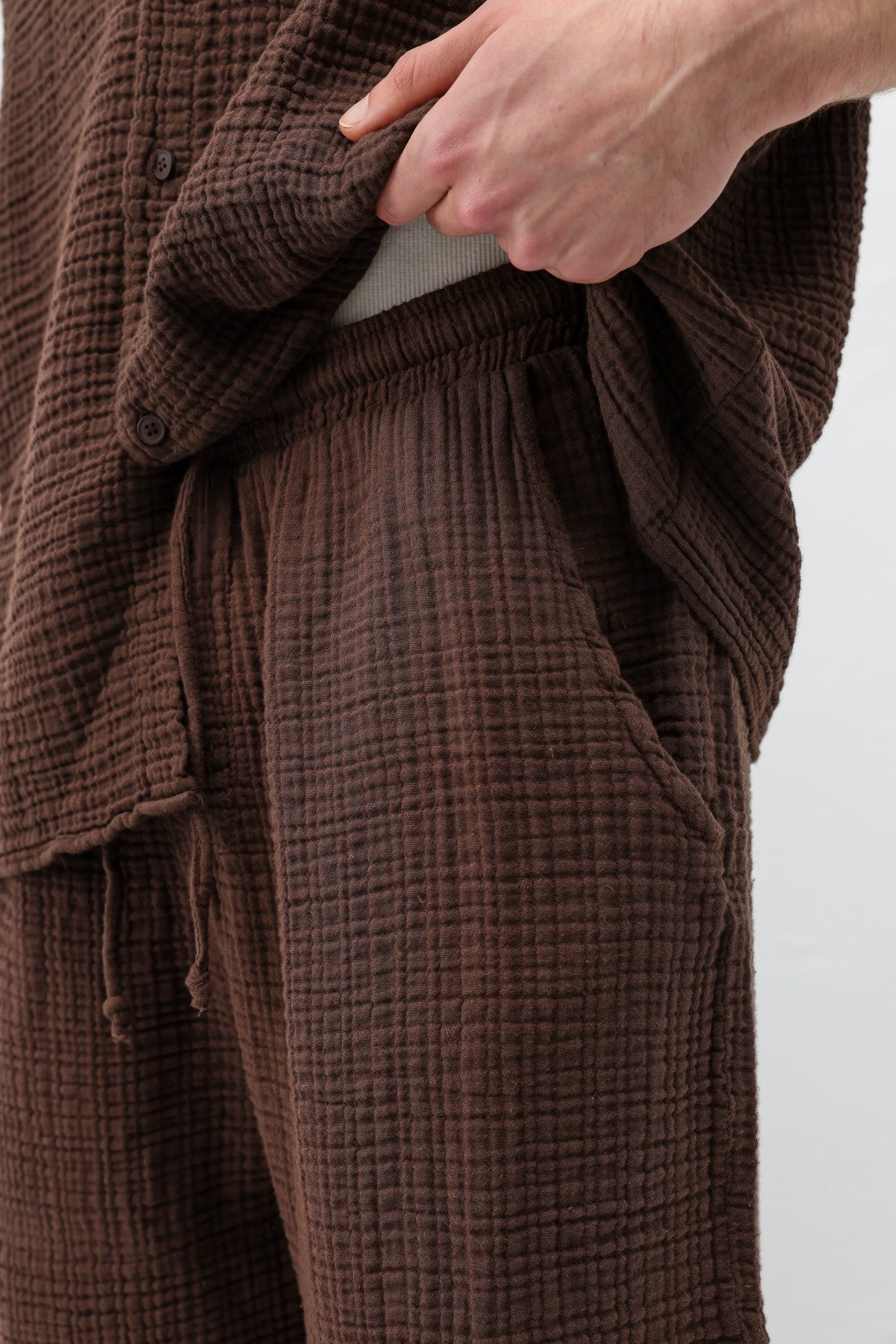 Muslin Fabric, Relaxed Fit Linen Set