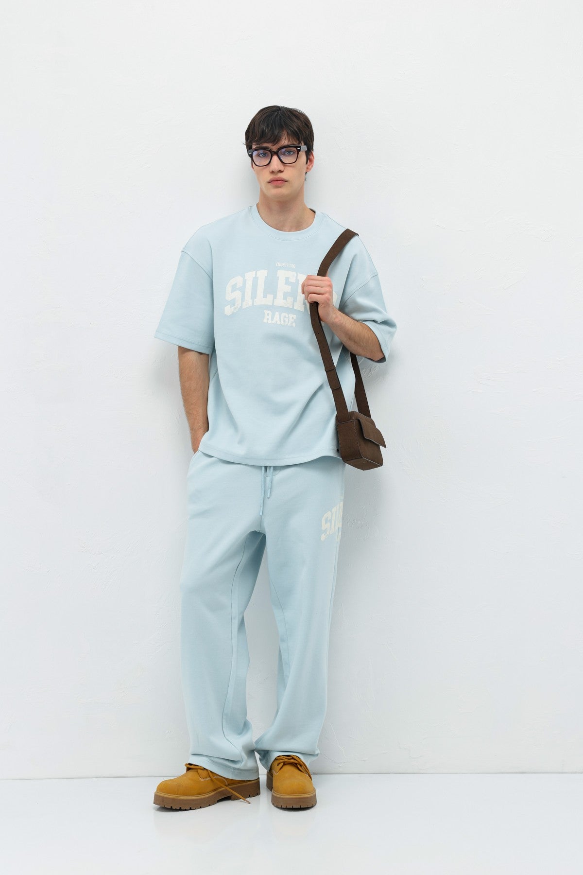 Oversized Printed Sweatsuit Set V90-27