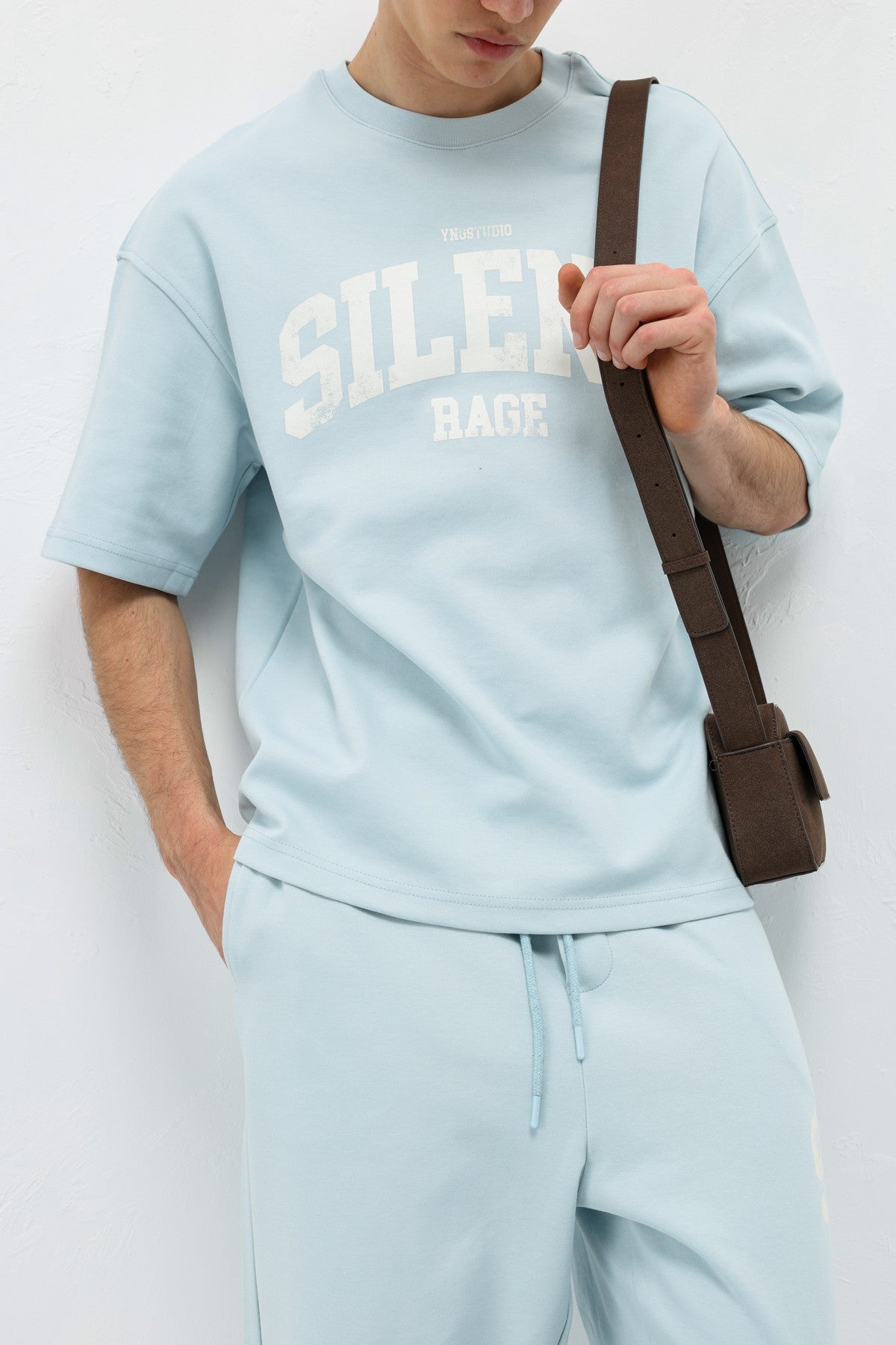 Oversized Printed Sweatsuit Set V90-27