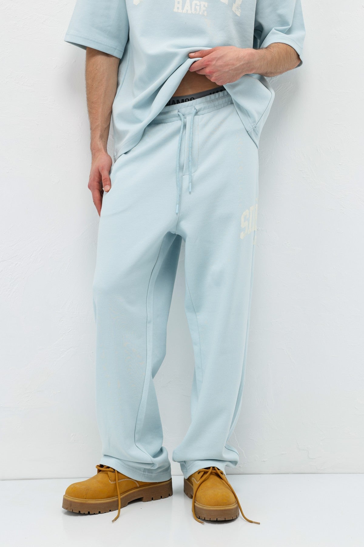 Oversized Printed Sweatsuit Set V90-27