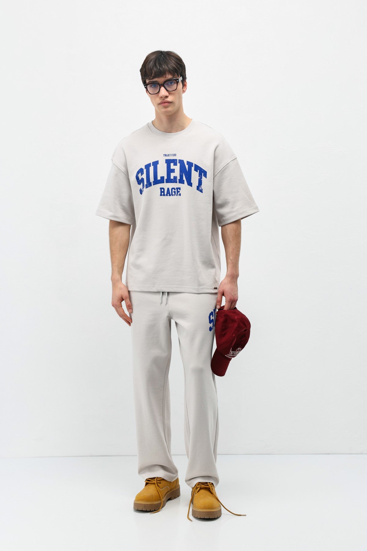 Oversized Printed Sweatsuit Set V90-27