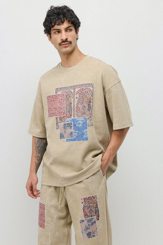 Oversized Printed Sweatsuit Set