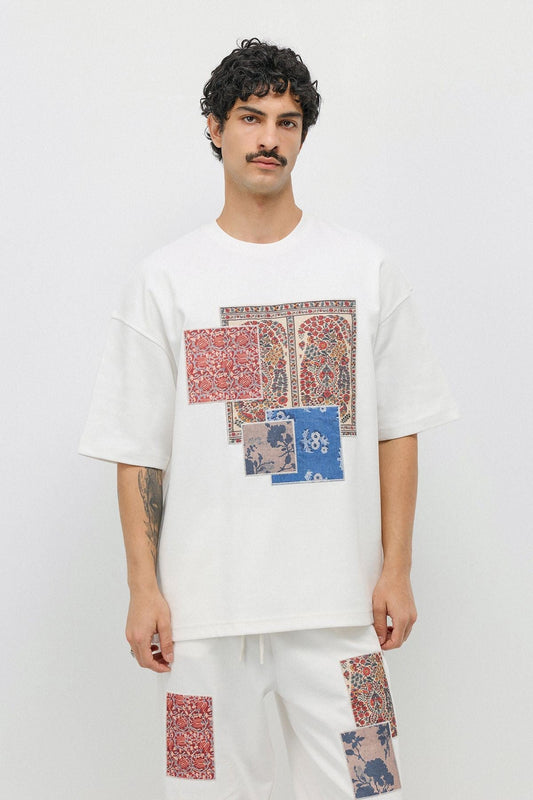 Oversized Printed Sweatsuit Set