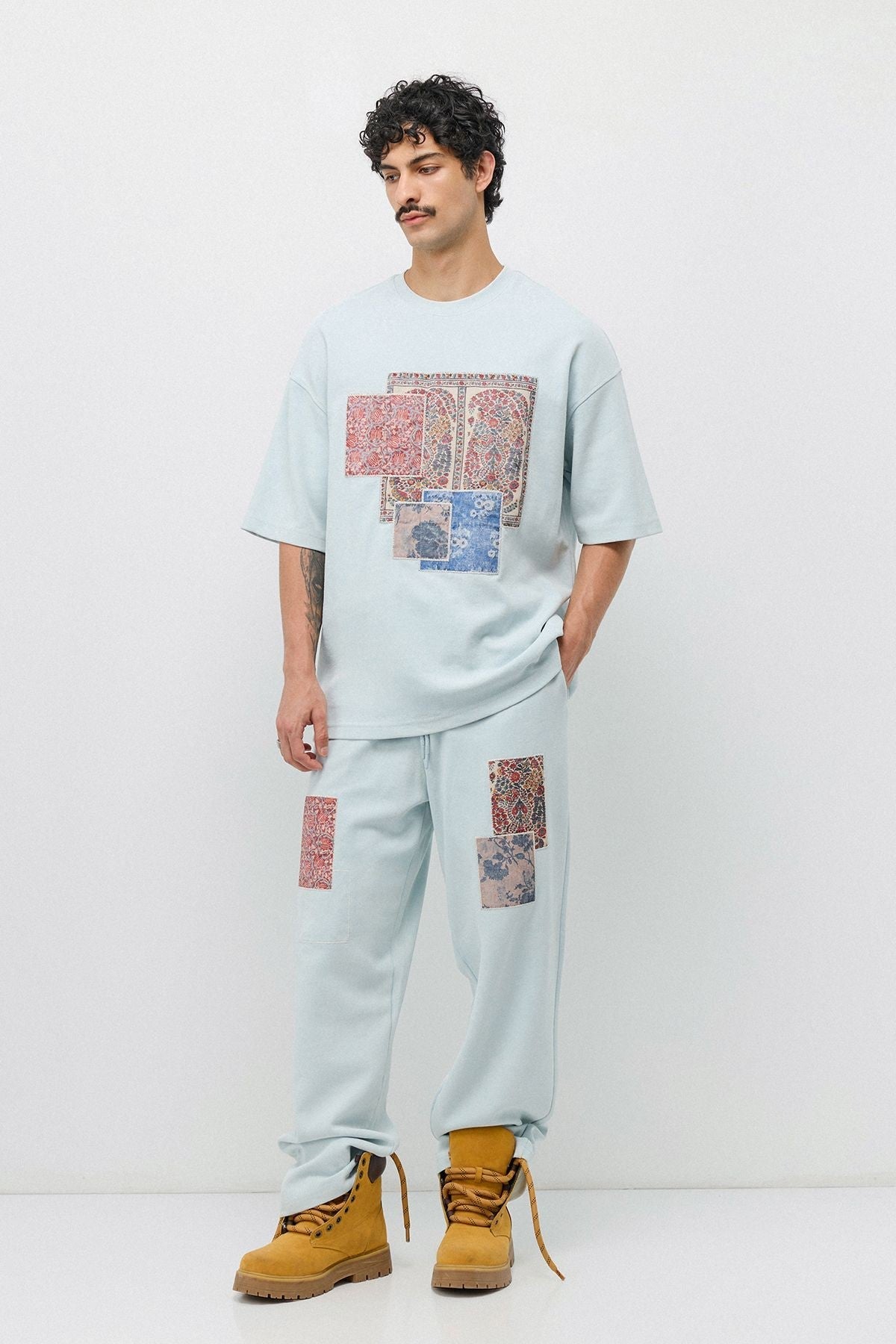 Oversized Printed Sweatsuit Set