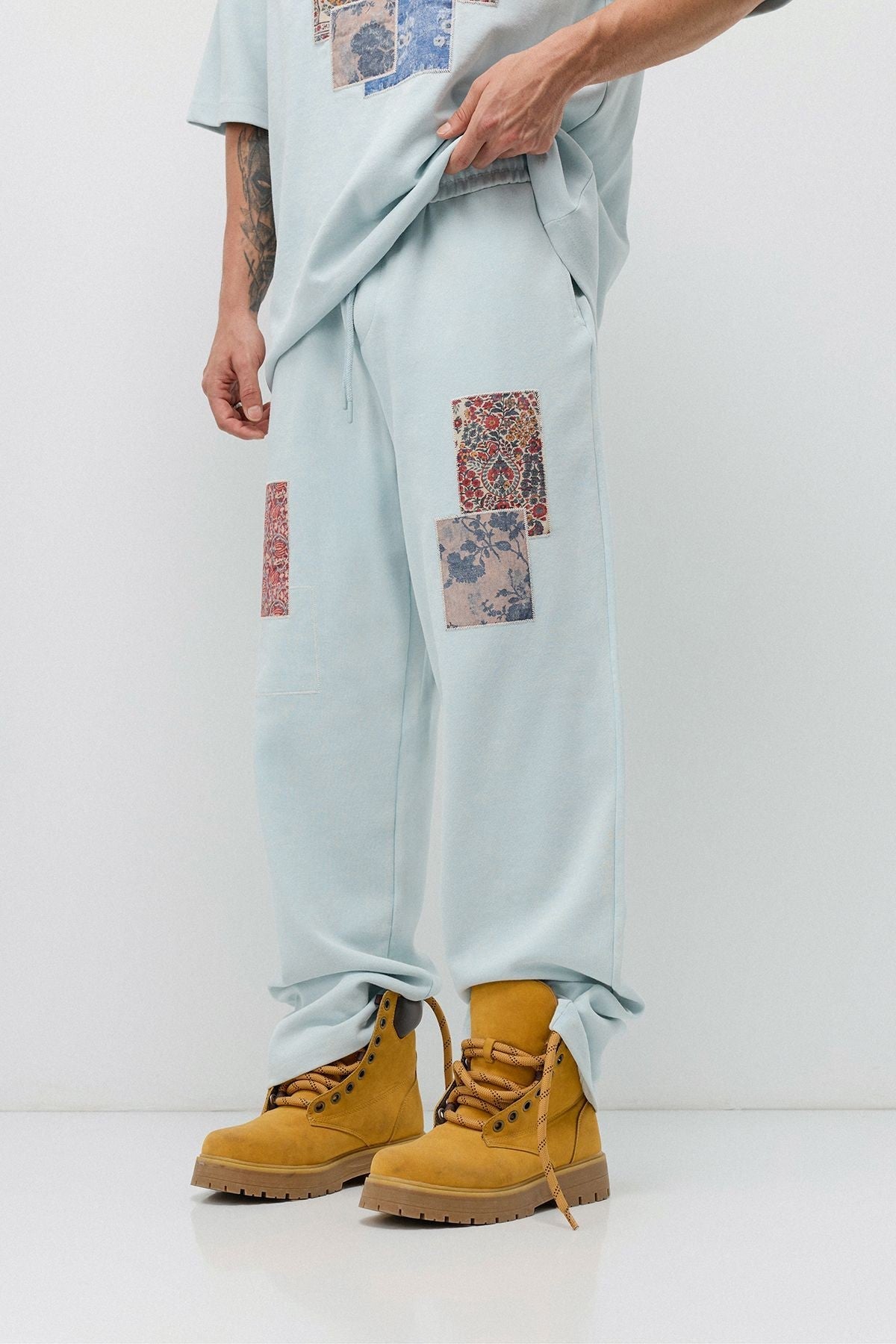 Oversized Printed Sweatsuit Set