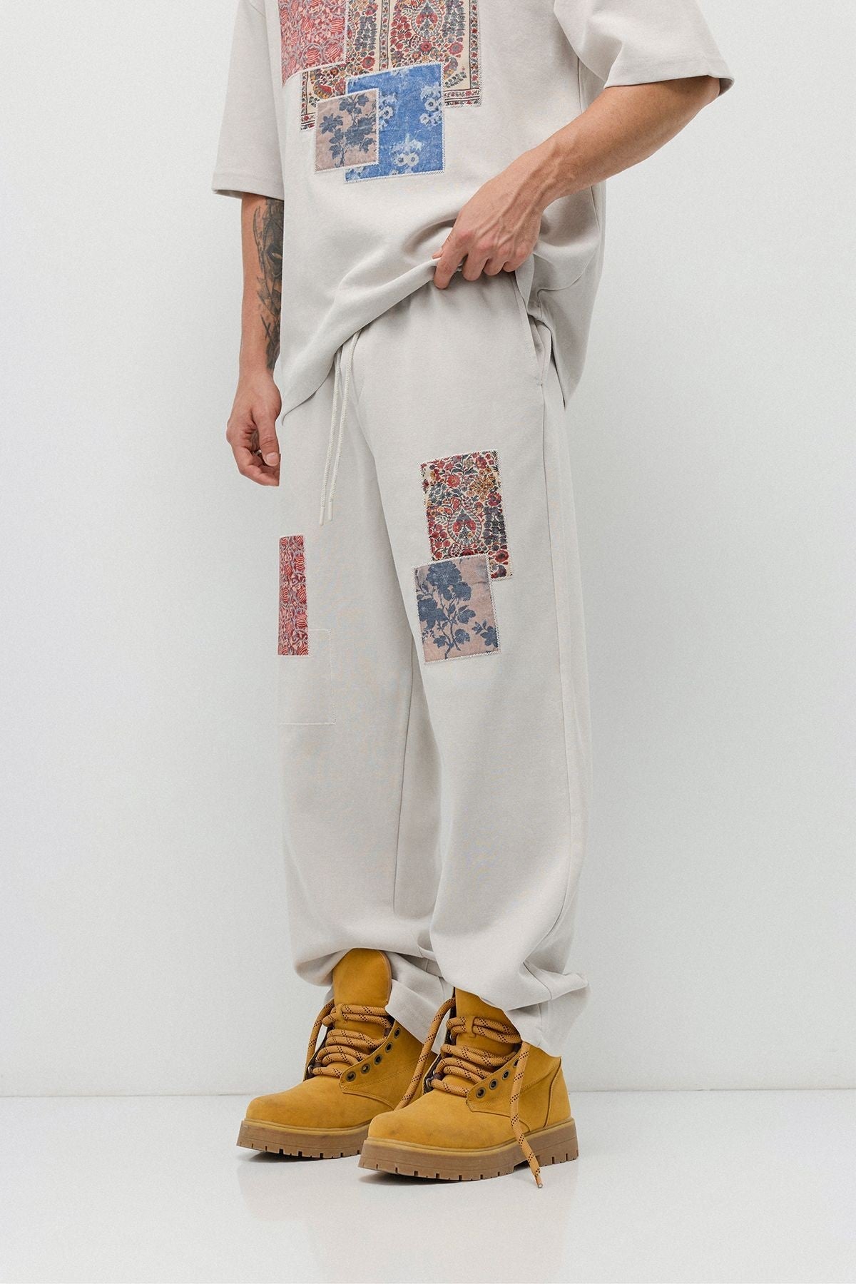 Oversized Printed Sweatsuit Set