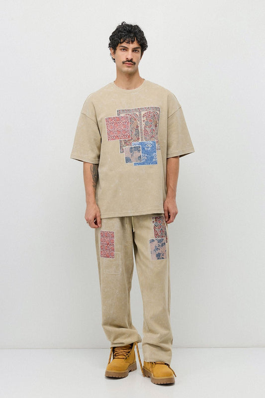 Oversized Printed Sweatsuit Set