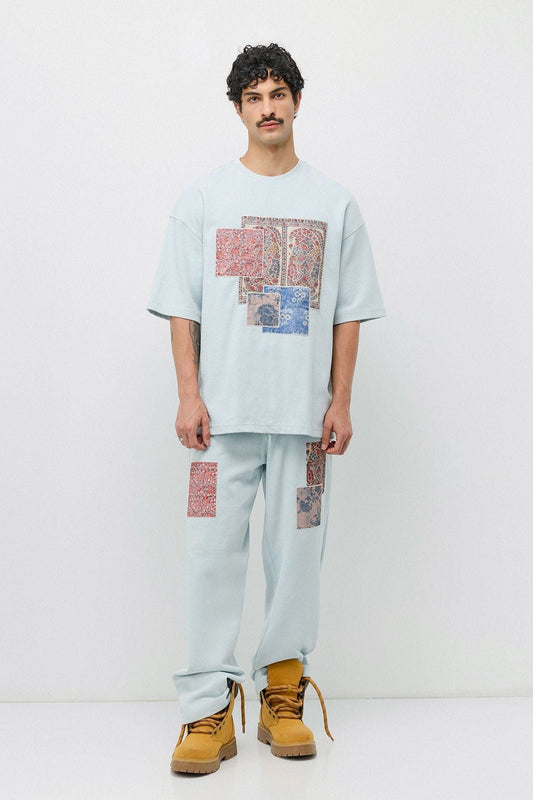 Oversized Printed Sweatsuit Set