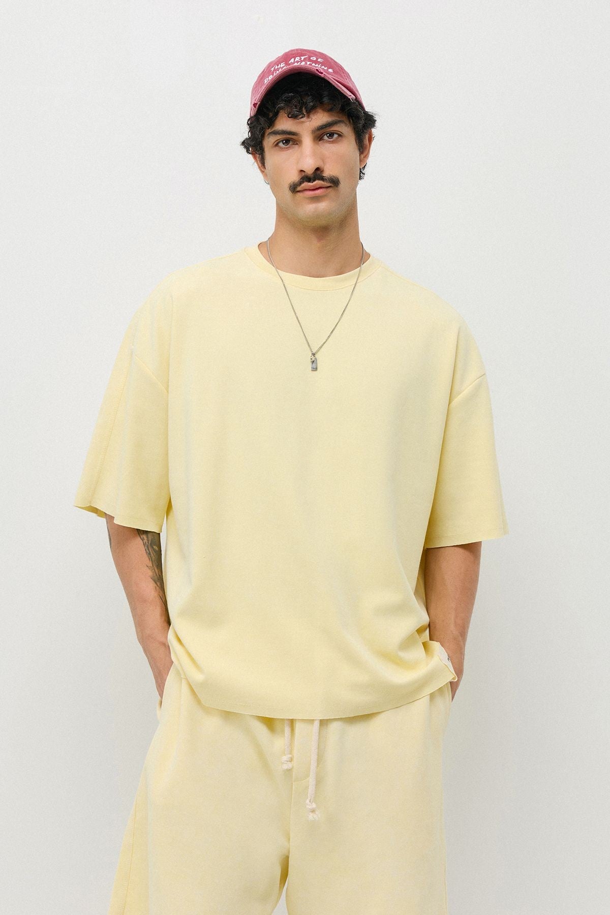 Oversized T-Shirt and Shorts Set (Pre-Washed)
