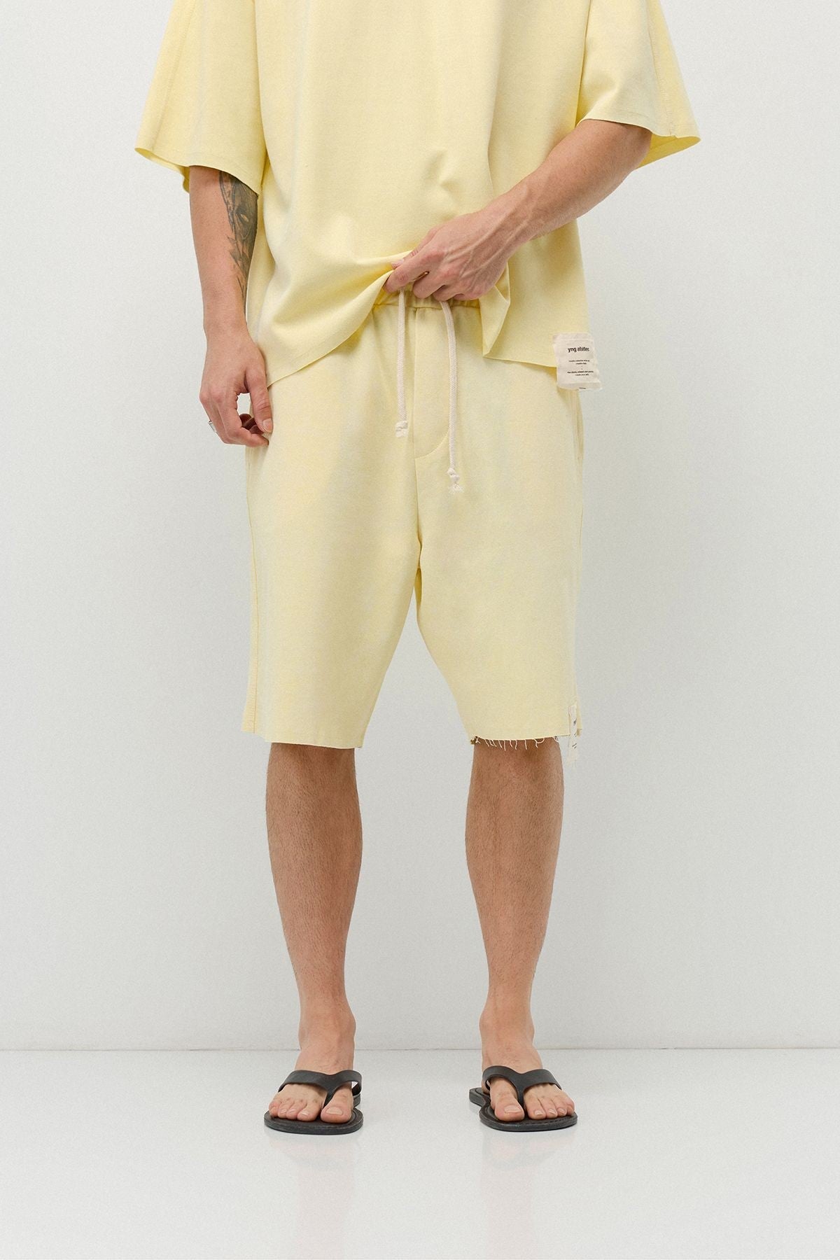 Oversized T-Shirt and Shorts Set (Pre-Washed)